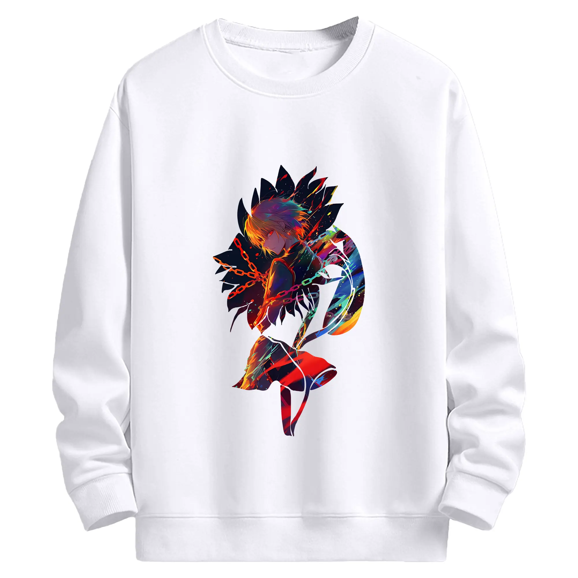 ハンター×ハンター グッズ クラピカ - 高品質 クルーネック スウェット ・ コットン59％ ポリエステル41％ ・ ユニセックス 長袖 トレーナー ・ カジュアル デイリー スポーツ 散歩用