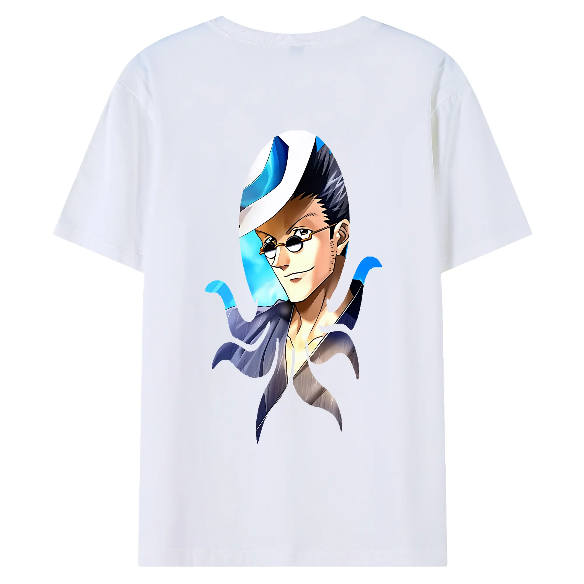 ハンター×ハンター グッズ レオリオ＝パラディナイト - 綿100％ 半袖Tシャツ ・ バックプリント ・ 快適 通気性 ・ 日常使い 散歩 スポーツ用