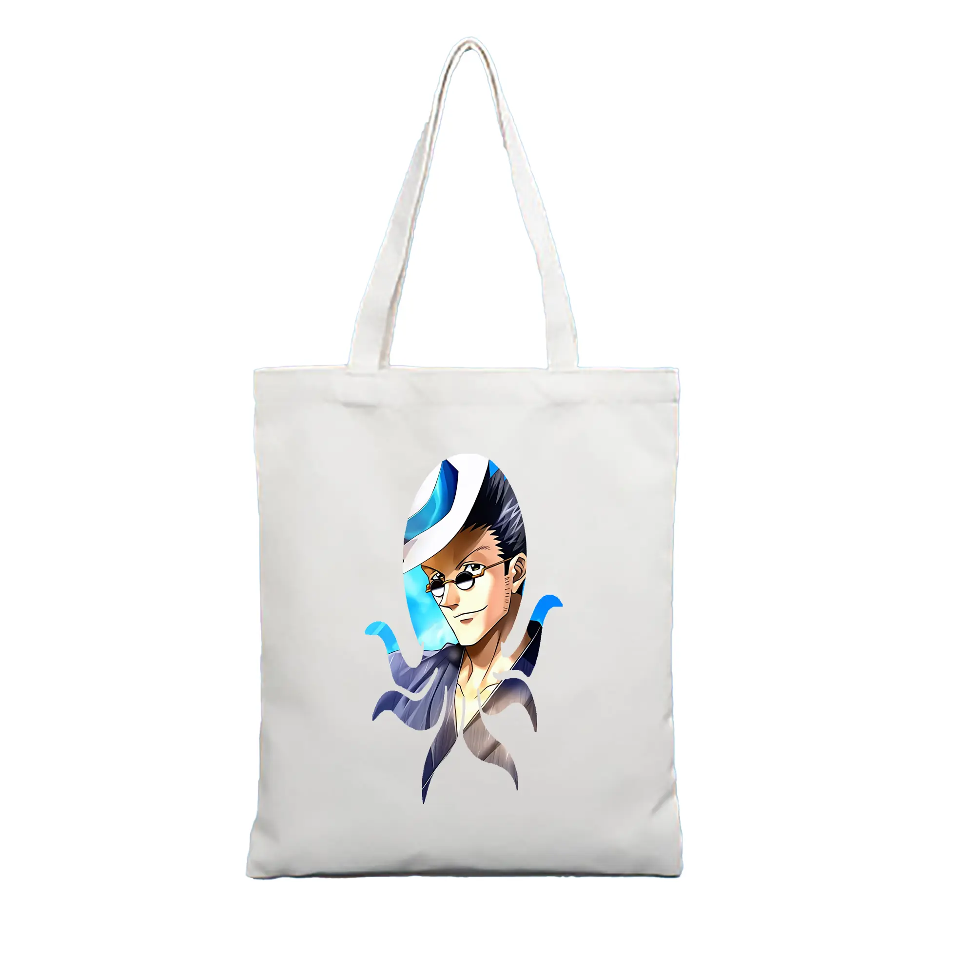 ハンター×ハンター グッズ レオリオ＝パラディナイト - 縦型キャンバス手提げバッグ（トートバッグ） ・ キャンバス素材 ・ ショッピング用 ・ 軽量 丈夫 お手入れ簡単