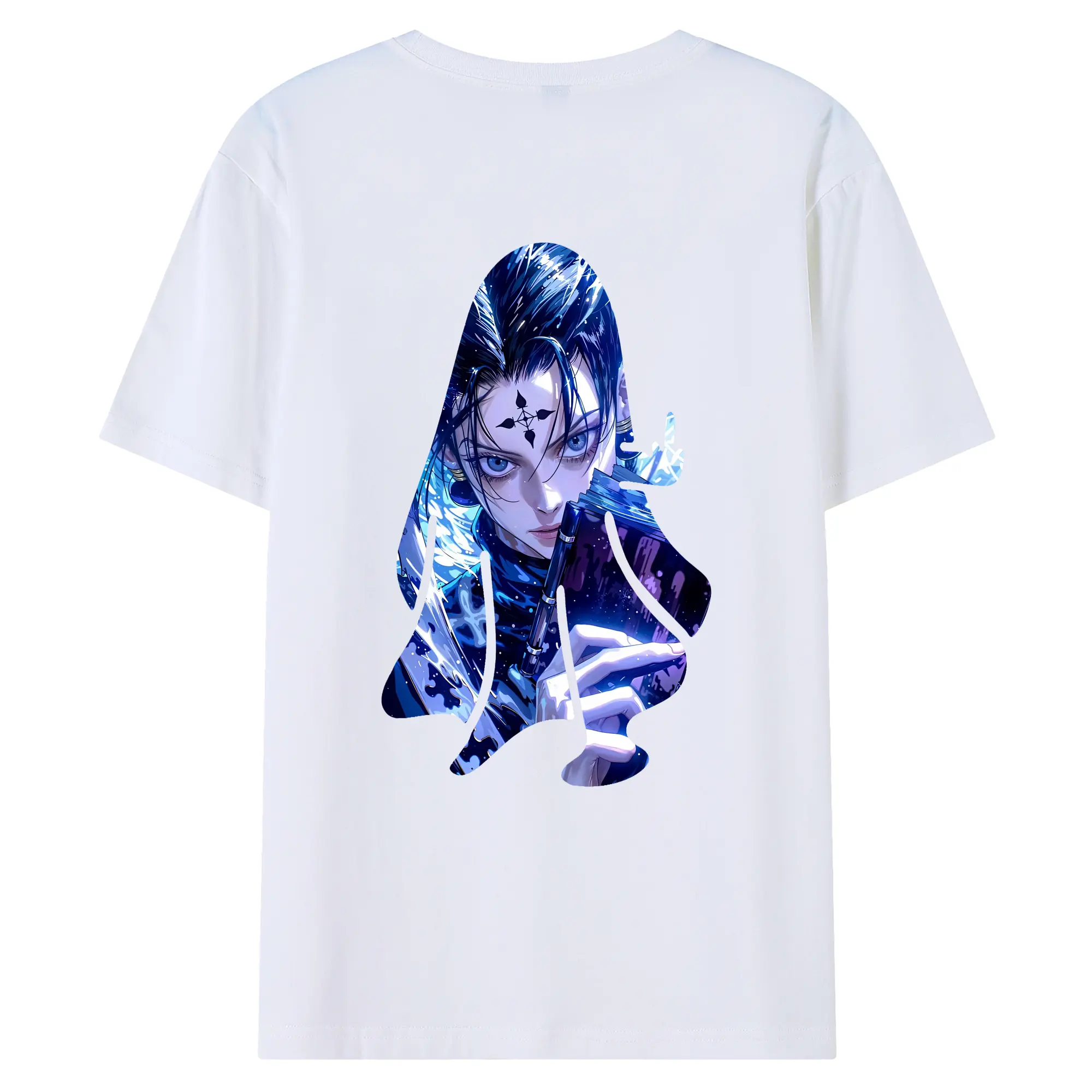 ハンター×ハンター グッズ クロロ＝ルシルフル - 綿100％ 半袖Tシャツ ・ バックプリント ・ 快適 通気性 ・ 日常使い 散歩 スポーツ用