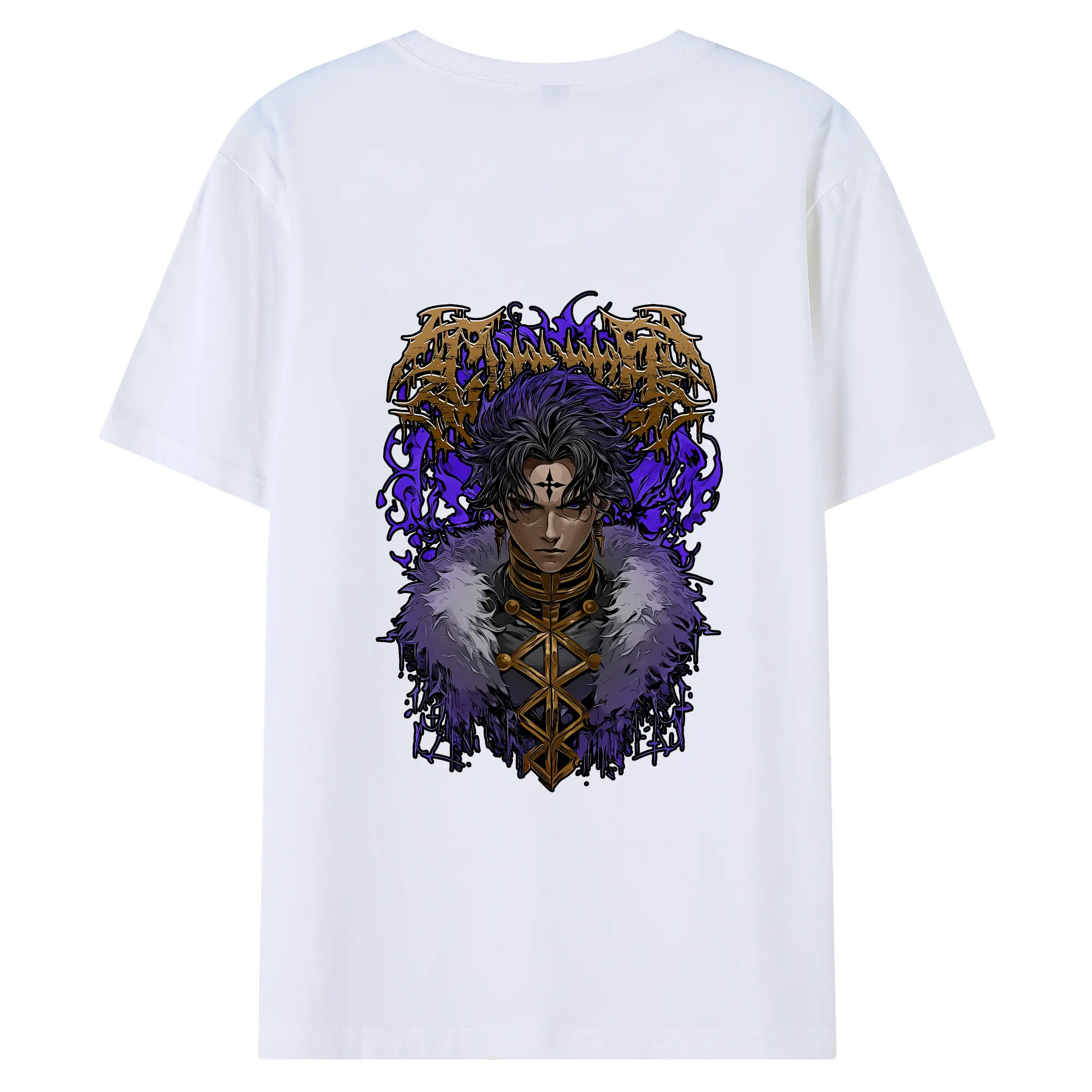 ハンター×ハンター グッズ クロロ＝ルシルフル - 綿100％ 半袖Tシャツ ・ バックプリント ・ 快適 通気性 ・ 日常使い 散歩 スポーツ用