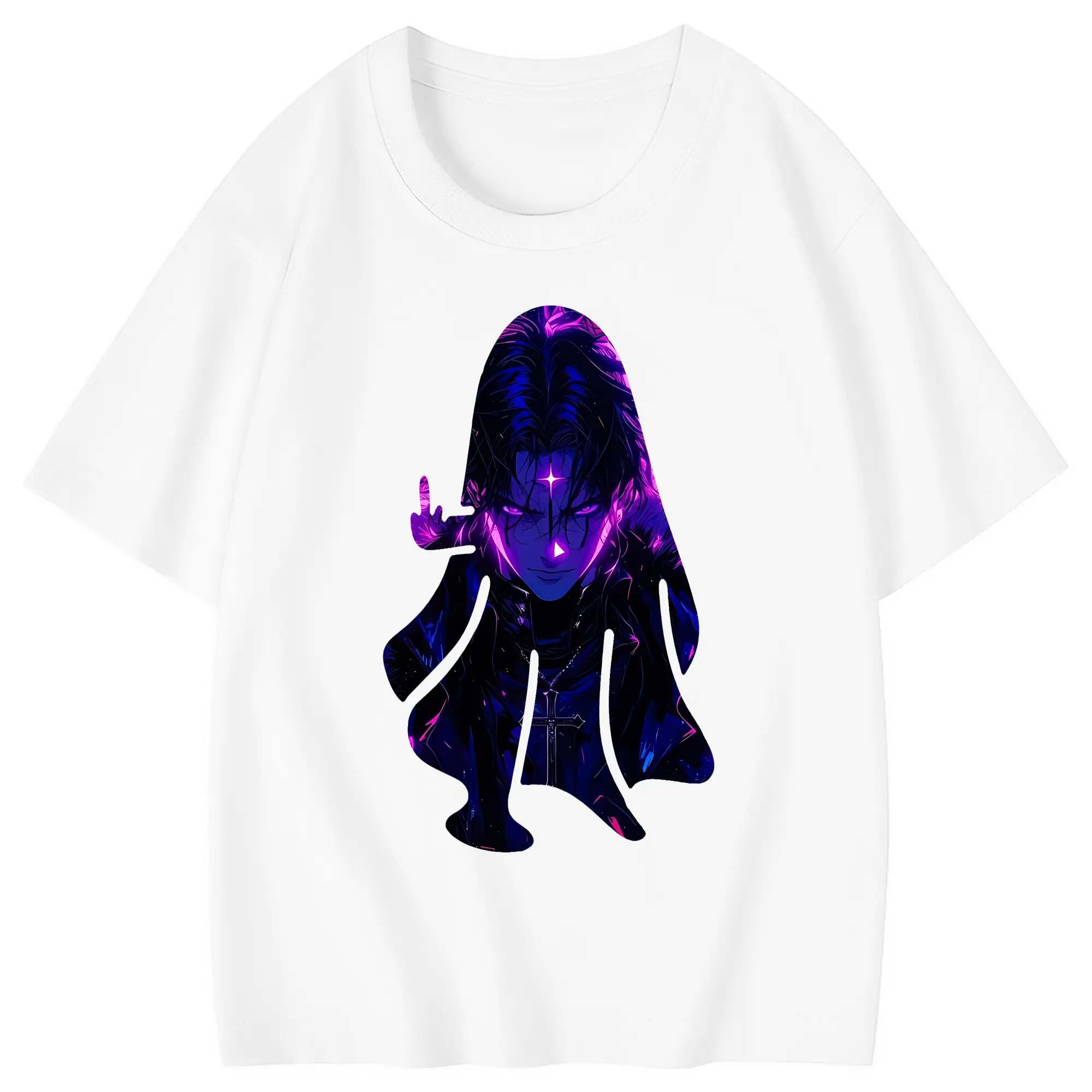 ハンター×ハンター グッズ クロロ＝ルシルフル - 綿100％ キッズTシャツ ・ フロントプリント ・ 快適 通気性 ・ スポーツ カジュアル 散歩用