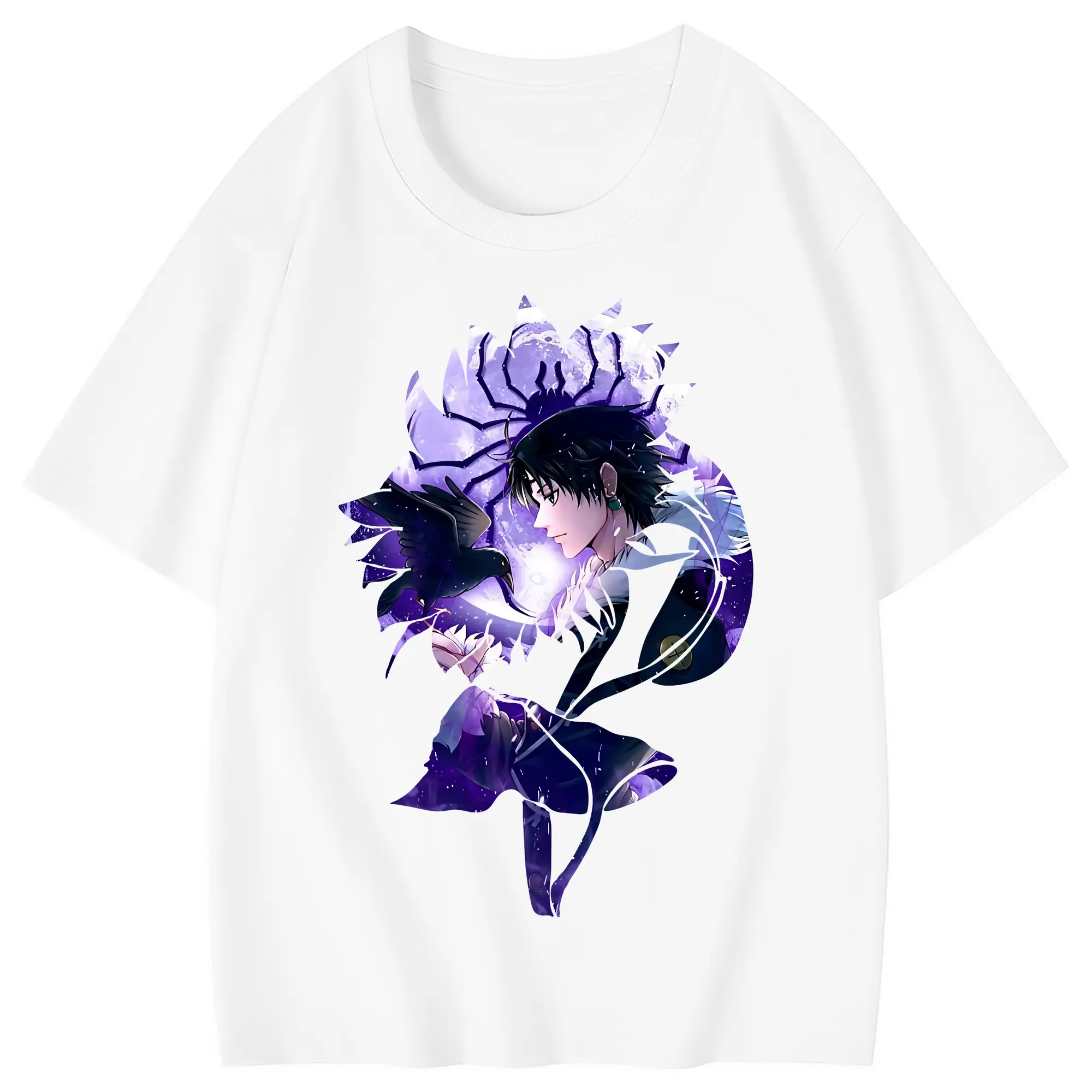 ハンター×ハンター グッズ クロロ＝ルシルフル - 綿100％ キッズTシャツ ・ フロントプリント ・ 快適 通気性 ・ スポーツ カジュアル 散歩用