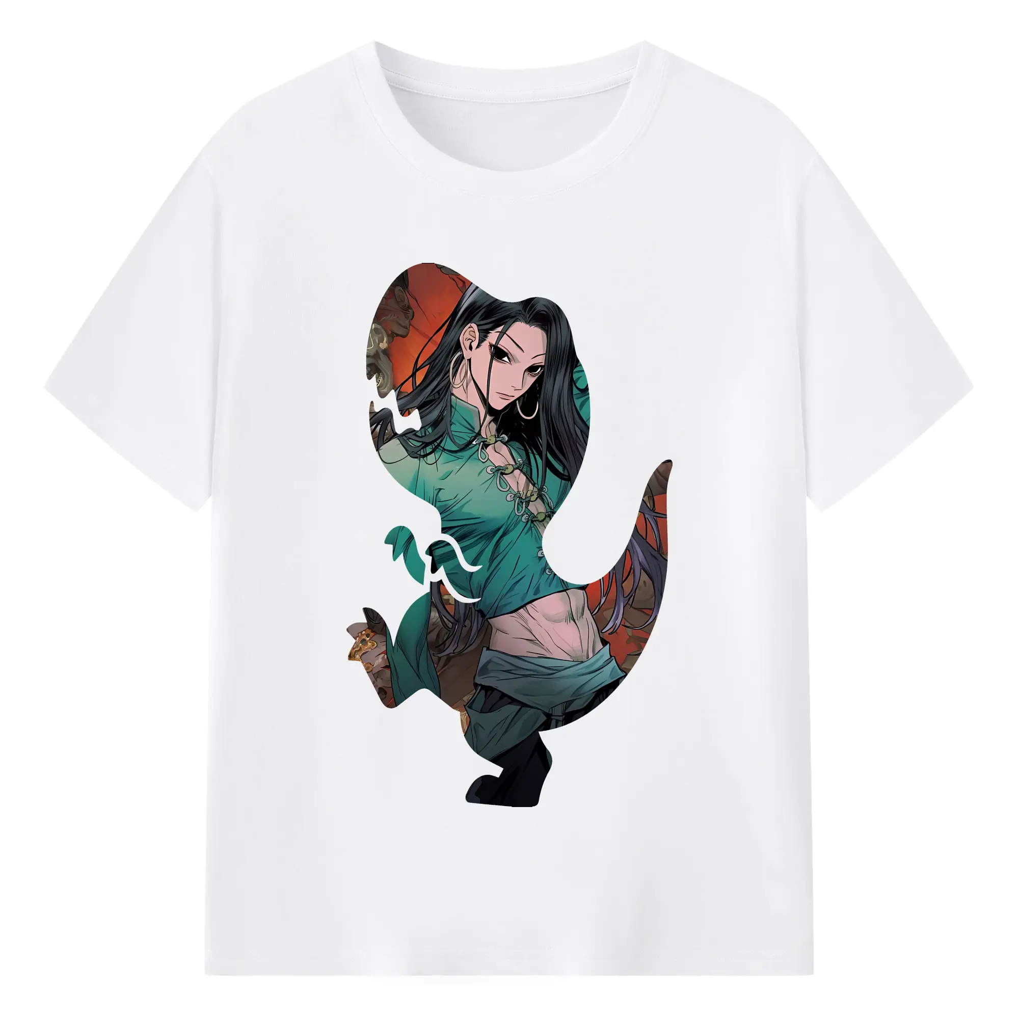 ハンター×ハンター グッズ イルミ＝ゾルディック - 綿100％ 半袖Tシャツ ・ フロントプリント ・ 快適 通気性 ・ 日常使い 散歩 スポーツ用