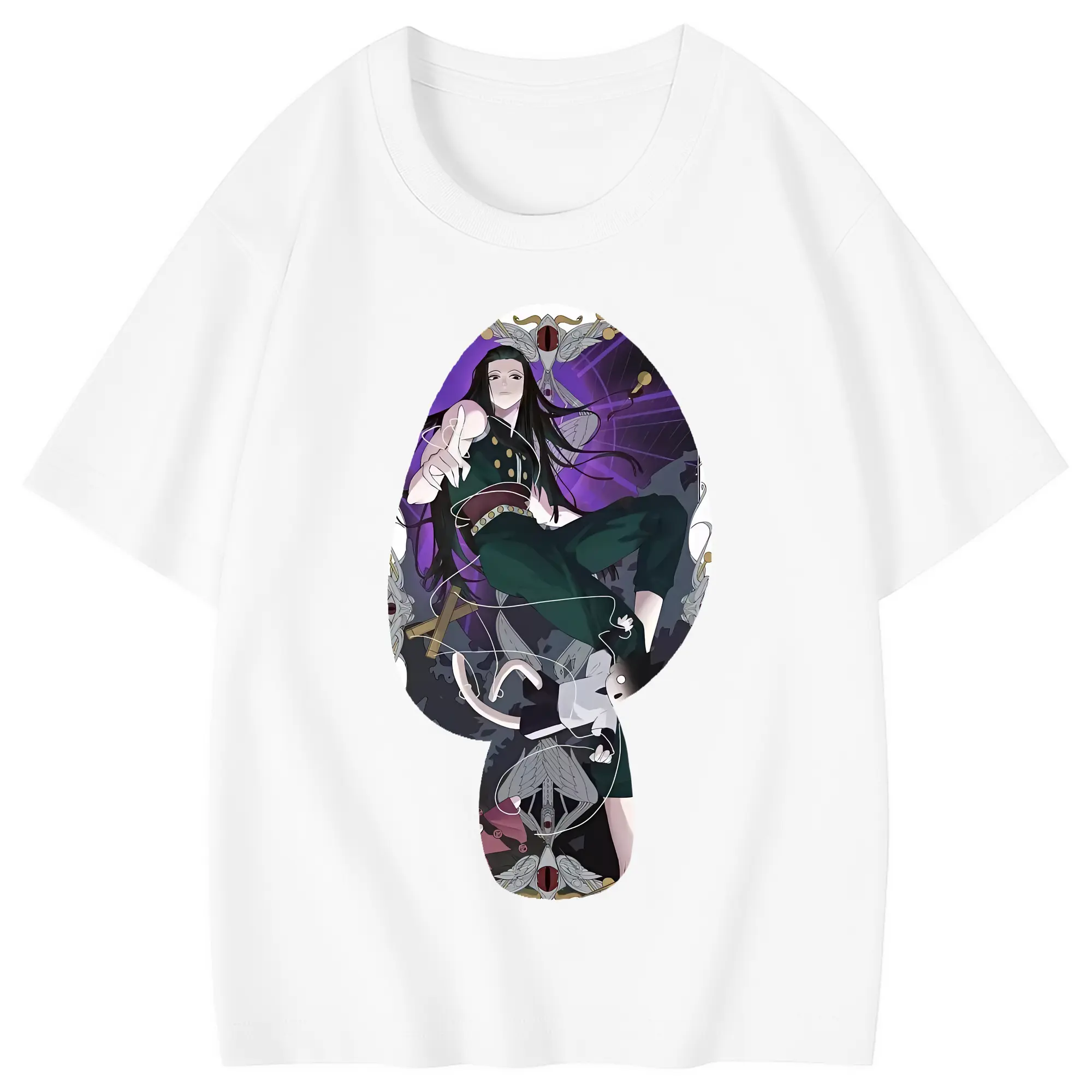 ハンター×ハンター グッズ イルミ＝ゾルディック - 綿100％ キッズTシャツ ・ フロントプリント ・ 快適 通気性 ・ スポーツ カジュアル 散歩用