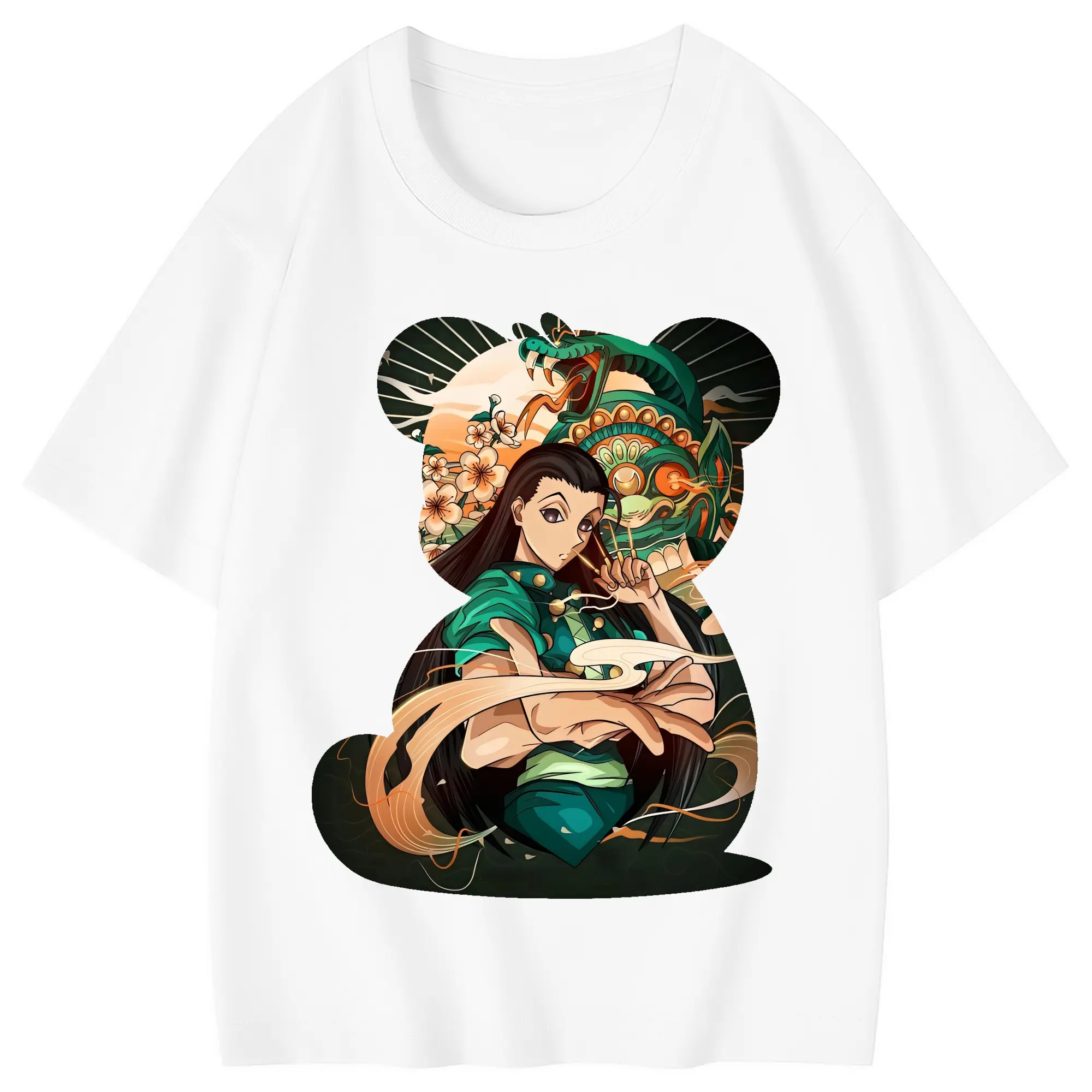 ハンター×ハンター グッズ イルミ＝ゾルディック - 綿100％ キッズTシャツ ・ フロントプリント ・ 快適 通気性 ・ スポーツ カジュアル 散歩用