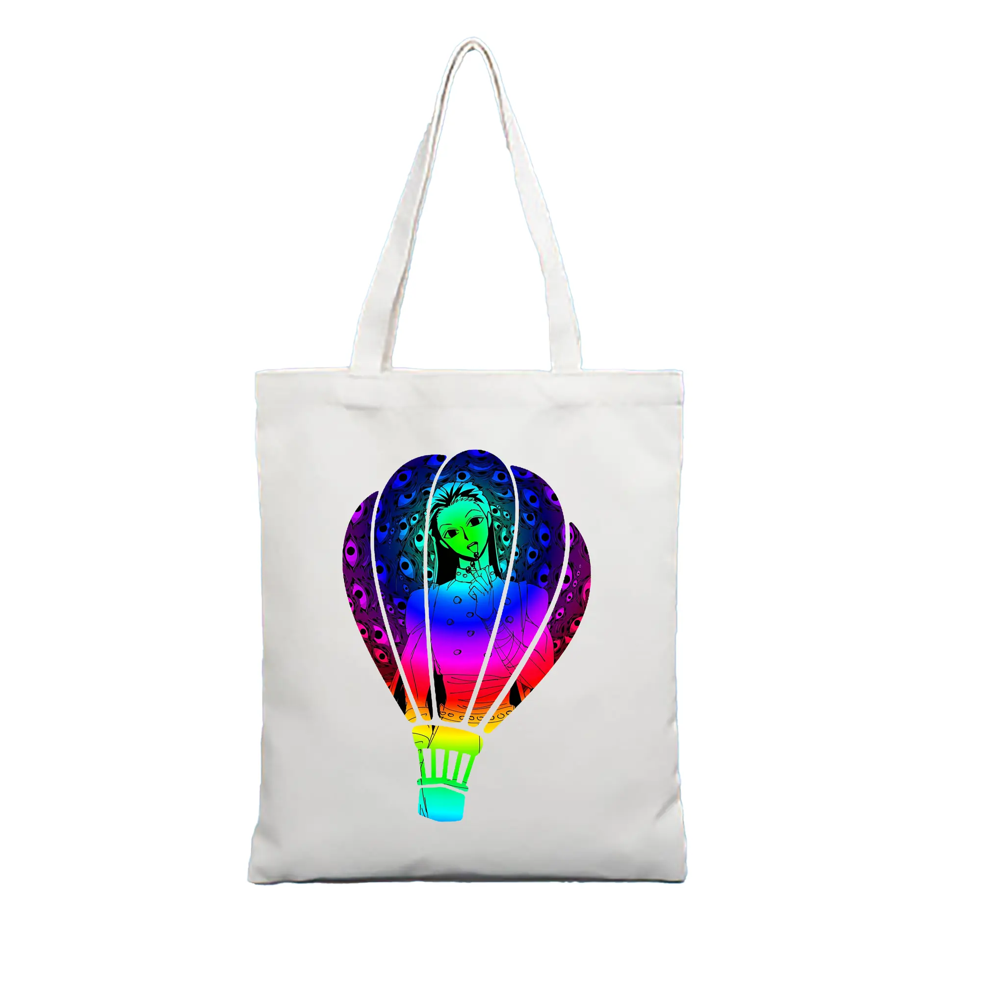 ハンター×ハンター グッズ イルミ＝ゾルディック - 縦型キャンバス手提げバッグ（トートバッグ） ・ キャンバス素材 ・ ショッピング用 ・ 軽量 丈夫 お手入れ簡単