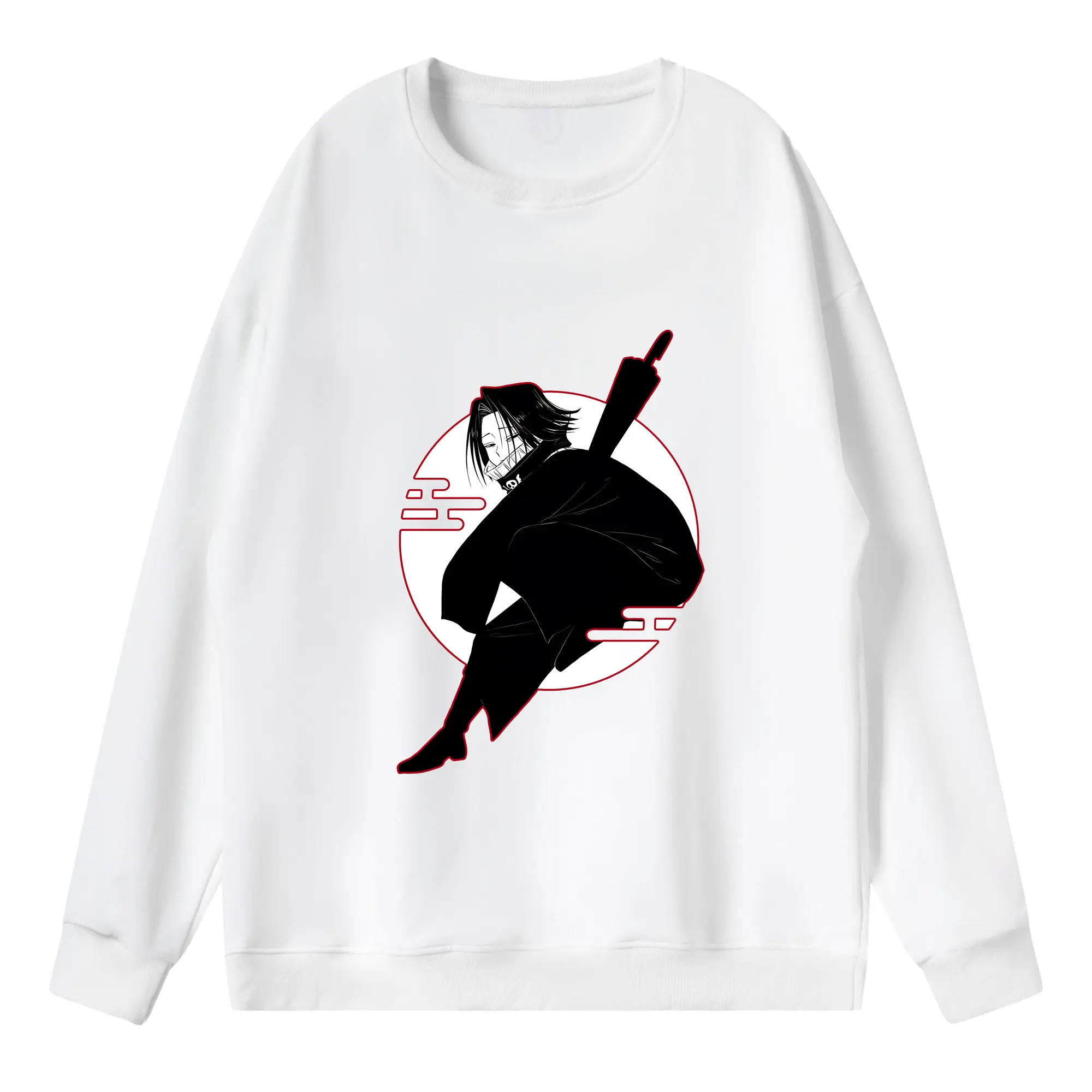 ハンター×ハンター グッズ フェイタン＝ポートオ - 薄手 クルーネック スウェット 裏毛260g · ポリエステル 春秋向け カジュアル 男女兼用 · トレーナー デイリー スポーツ 散歩に最適