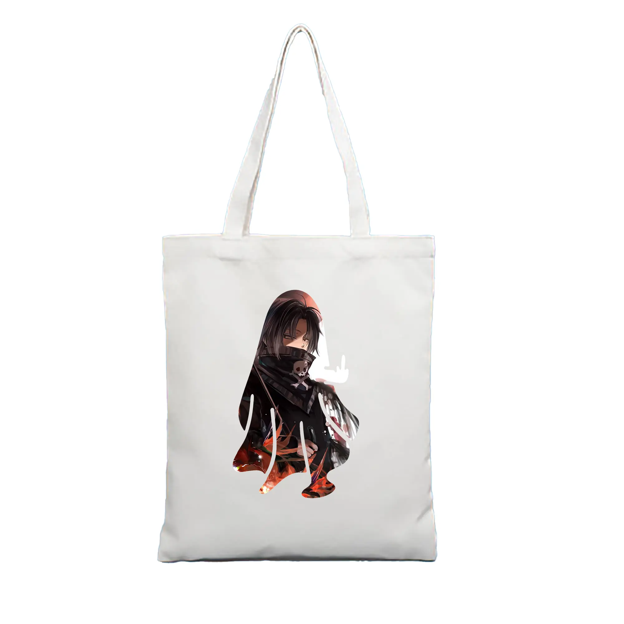 ハンター×ハンター グッズ フェイタン＝ポートオ - 縦型キャンバス手提げバッグ（トートバッグ） ・ キャンバス素材 ・ ショッピング用 ・ 軽量 丈夫 お手入れ簡単