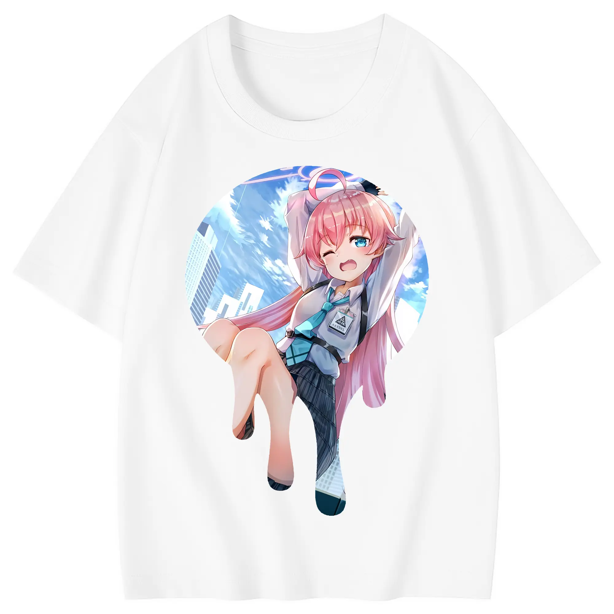 ブルーアーカイブ グッズ 小鳥遊ホシノ - 綿100％ キッズTシャツ ・ フロントプリント ・ 快適 通気性 ・ スポーツ カジュアル 散歩用