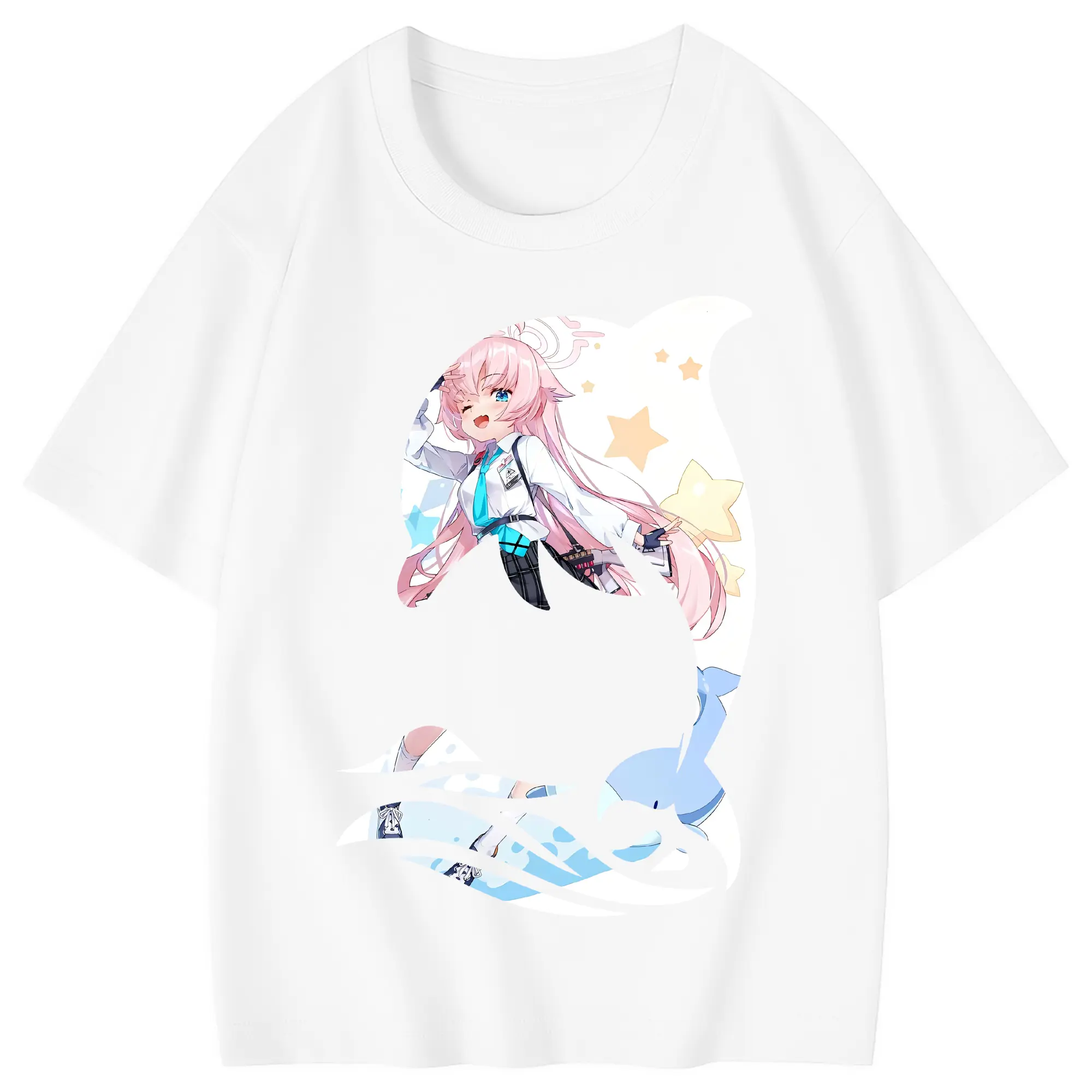 ブルーアーカイブ グッズ 小鳥遊ホシノ - 綿100％ キッズTシャツ ・ フロントプリント ・ 快適 通気性 ・ スポーツ カジュアル 散歩用