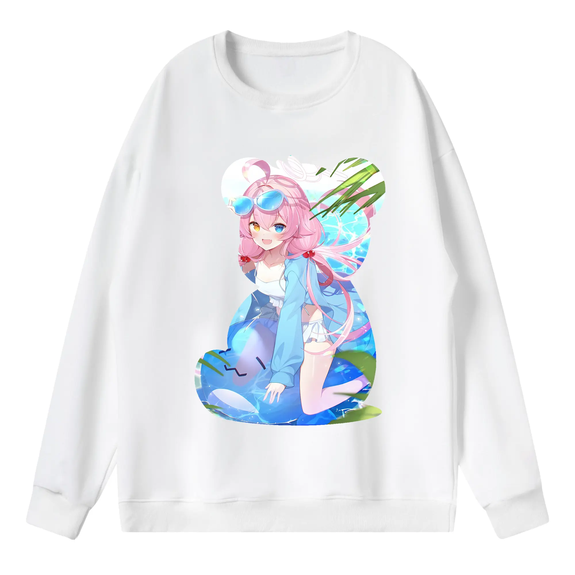 ブルーアーカイブ グッズ 小鳥遊ホシノ - 薄手 クルーネック スウェット 裏毛260g · ポリエステル 春秋向け カジュアル 男女兼用 · トレーナー デイリー スポーツ 散歩に最適