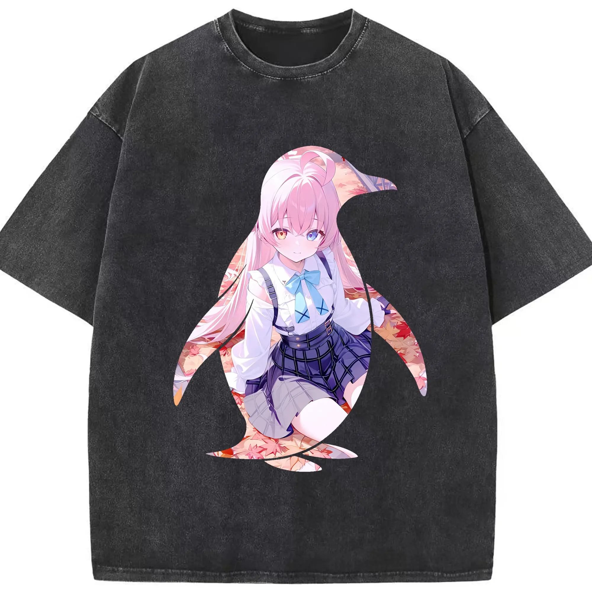 ブルーアーカイブ グッズ 小鳥遊ホシノ - 綿100％ ヴィンテージ風 半袖Tシャツ ・ フロントプリント ・ 柔らか肌触り ・ 通気性 快適 ・ スポーツ カジュアル 外出用