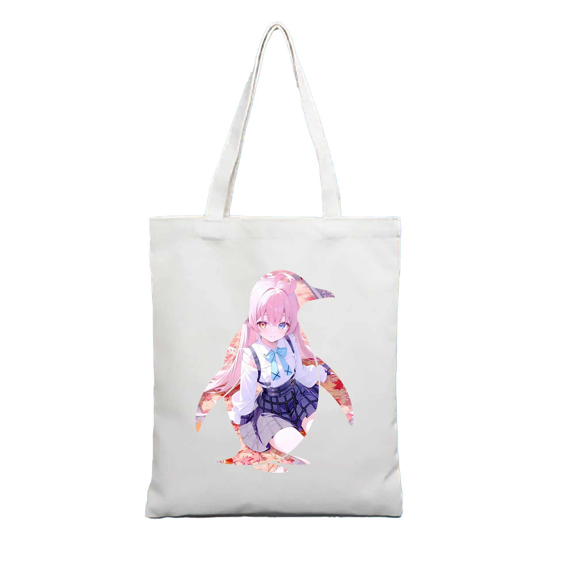ブルーアーカイブ グッズ 小鳥遊ホシノ - 縦型キャンバス手提げバッグ（トートバッグ） ・ キャンバス素材 ・ ショッピング用 ・ 軽量 丈夫 お手入れ簡単