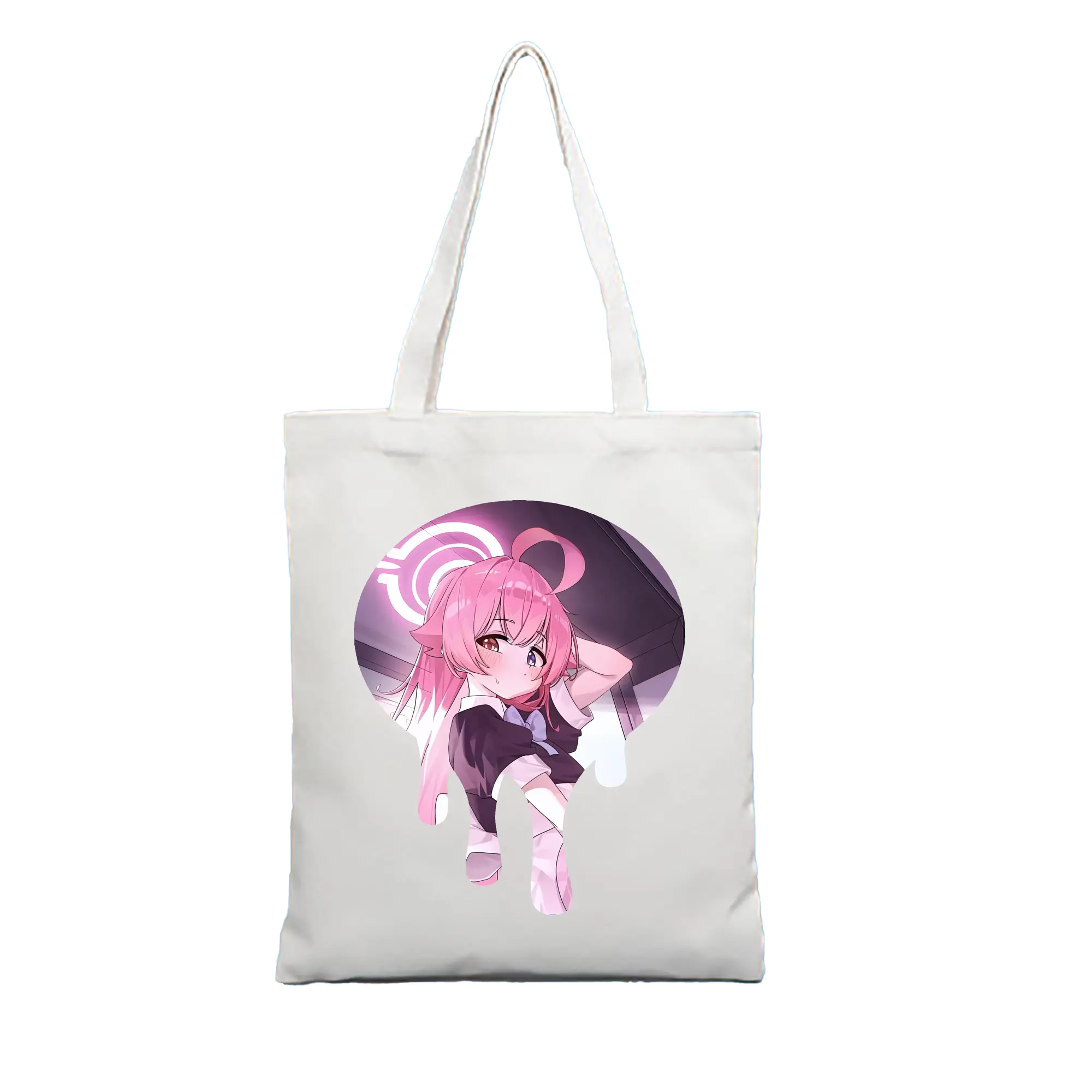ブルーアーカイブ グッズ 小鳥遊ホシノ - 縦型キャンバス手提げバッグ（トートバッグ） ・ キャンバス素材 ・ ショッピング用 ・ 軽量 丈夫 お手入れ簡単