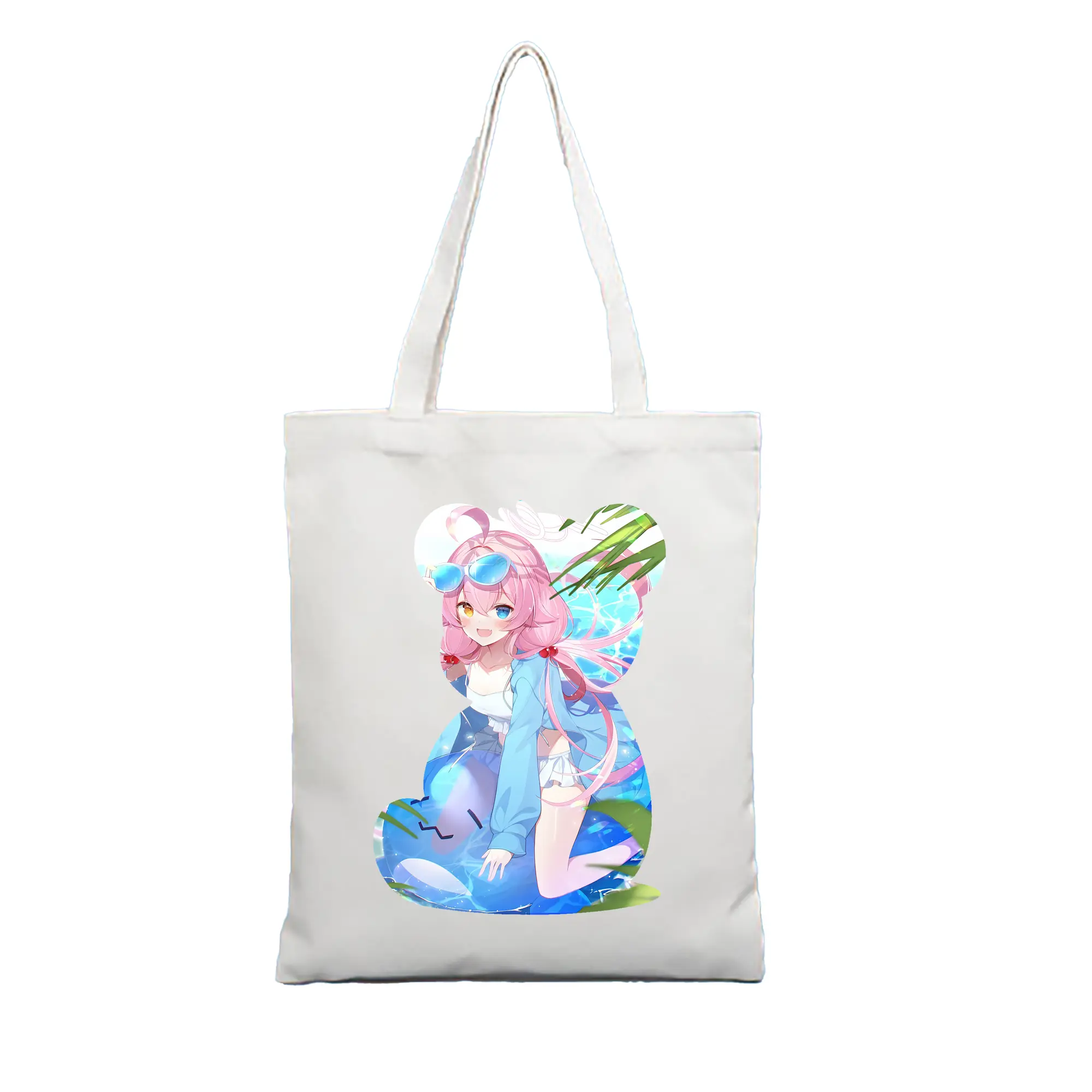 ブルーアーカイブ グッズ 小鳥遊ホシノ - 縦型キャンバス手提げバッグ（トートバッグ） ・ キャンバス素材 ・ ショッピング用 ・ 軽量 丈夫 お手入れ簡単
