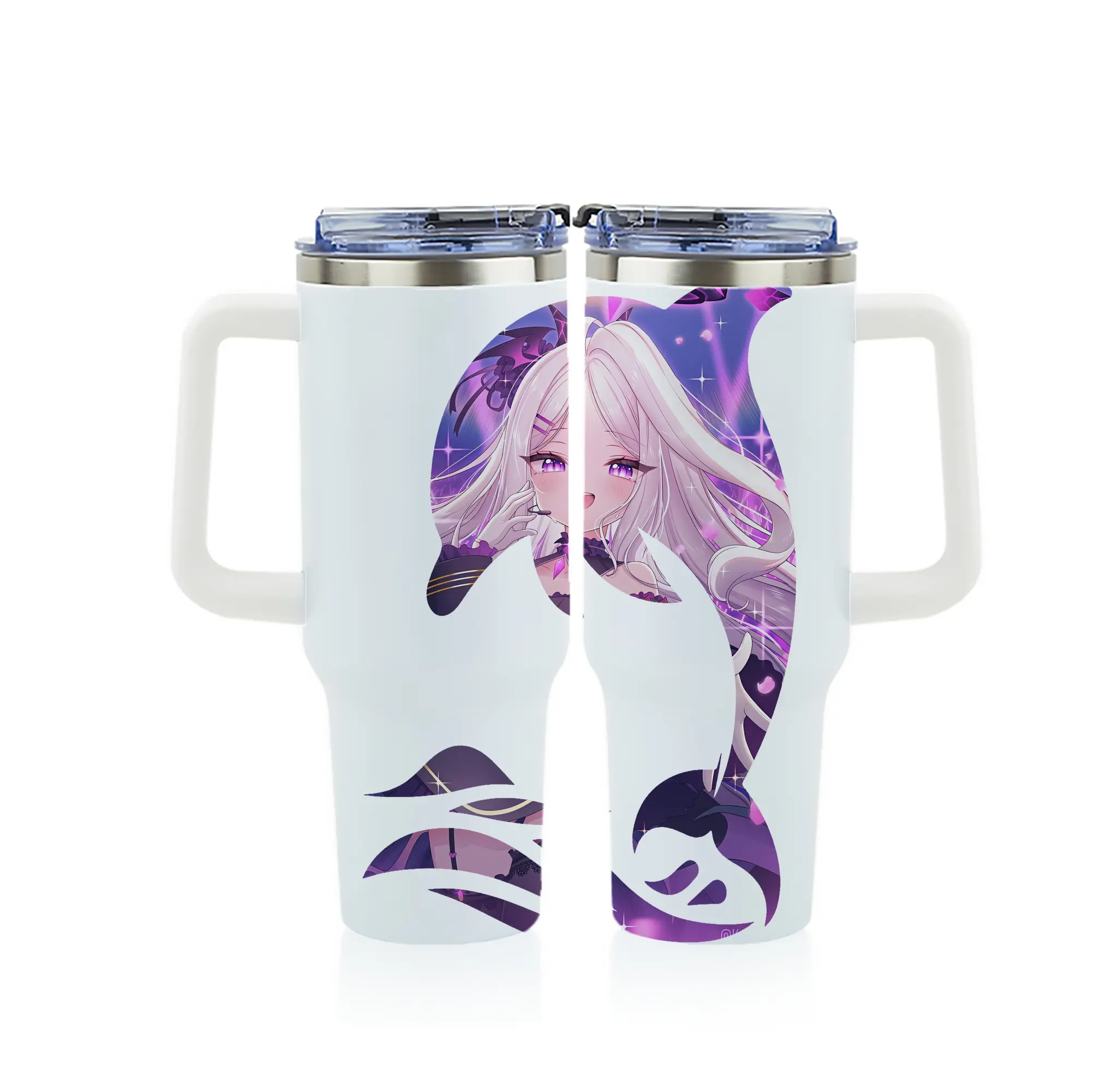 ブルーアーカイブ グッズ 空崎ヒナ - 1200mL フルプリント車用タンブラー ・ 304ステンレス 内側 ・ 201ステンレス 外側 ・ 保温 保冷 ・ 通勤 ドライブ アウトドア用