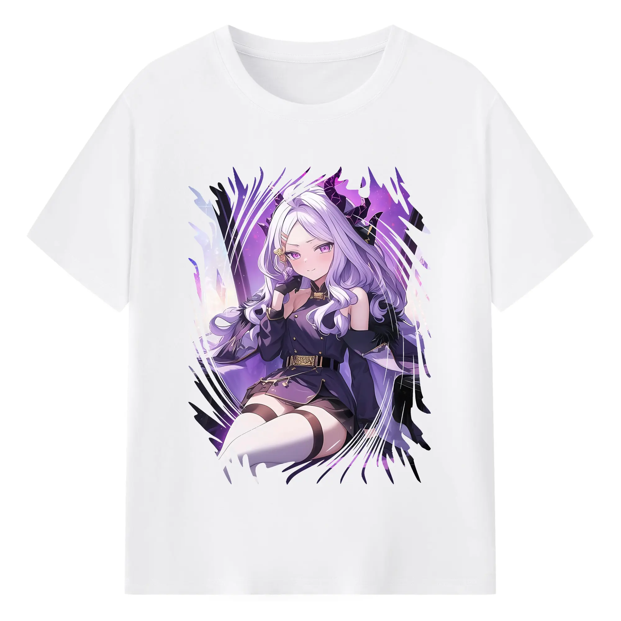 ブルーアーカイブ グッズ 空崎ヒナ - 綿100％ 半袖Tシャツ ・ フロントプリント ・ 快適 通気性 ・ 日常使い 散歩 スポーツ用