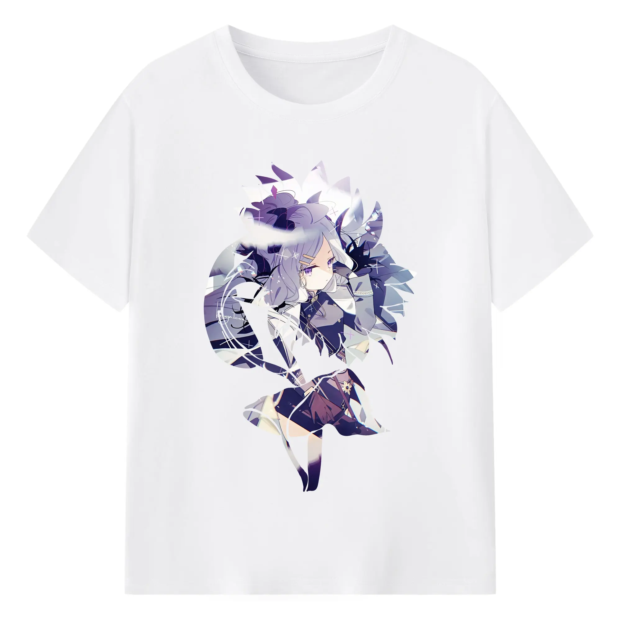 ブルーアーカイブ グッズ 空崎ヒナ - 綿100％ 半袖Tシャツ ・ フロントプリント ・ 快適 通気性 ・ 日常使い 散歩 スポーツ用