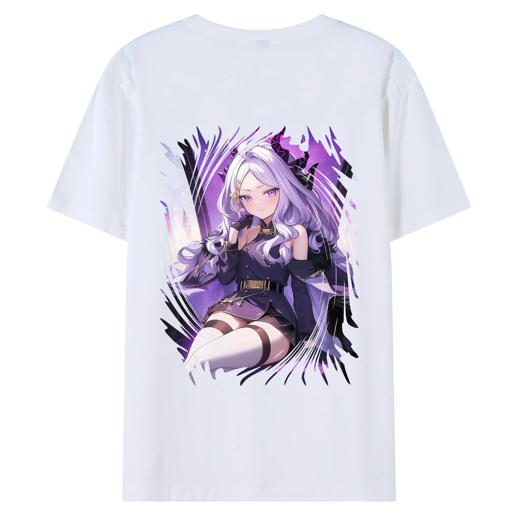 ブルーアーカイブ グッズ 空崎ヒナ - 綿100％ 半袖Tシャツ ・ バックプリント ・ 快適 通気性 ・ 日常使い 散歩 スポーツ用