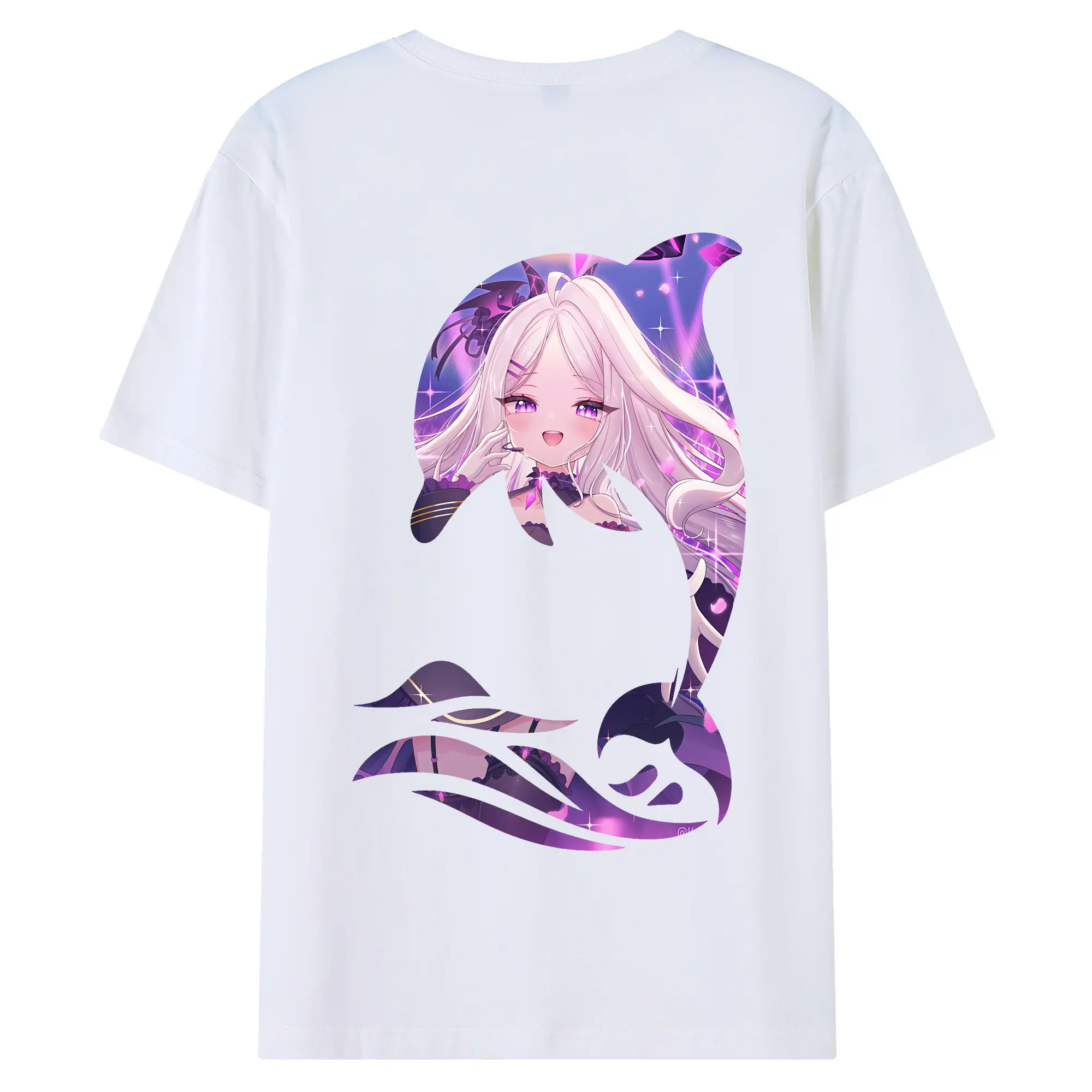 ブルーアーカイブ グッズ 空崎ヒナ - 綿100％ 半袖Tシャツ ・ バックプリント ・ 快適 通気性 ・ 日常使い 散歩 スポーツ用