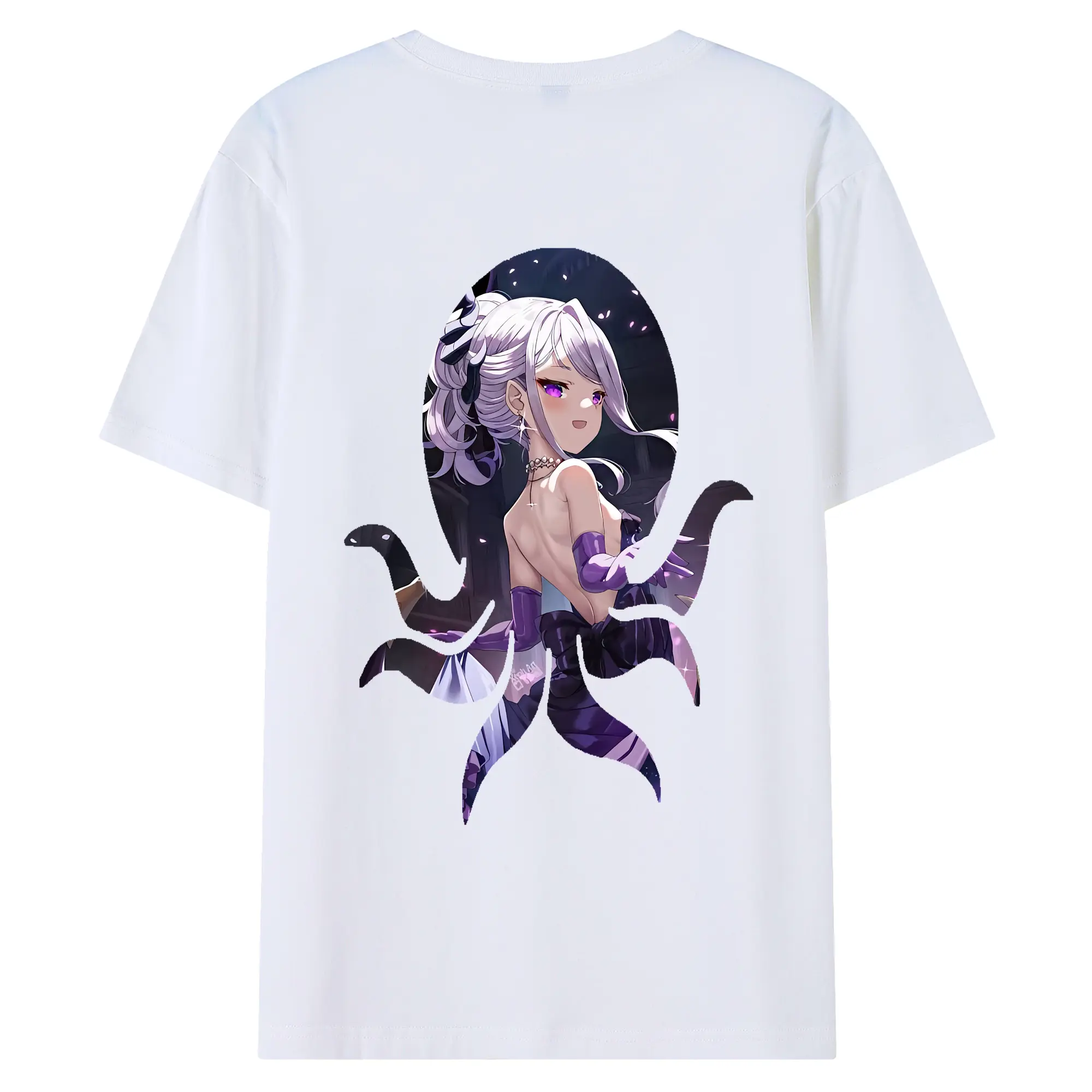 ブルーアーカイブ グッズ 空崎ヒナ - 綿100％ 半袖Tシャツ ・ バックプリント ・ 快適 通気性 ・ 日常使い 散歩 スポーツ用