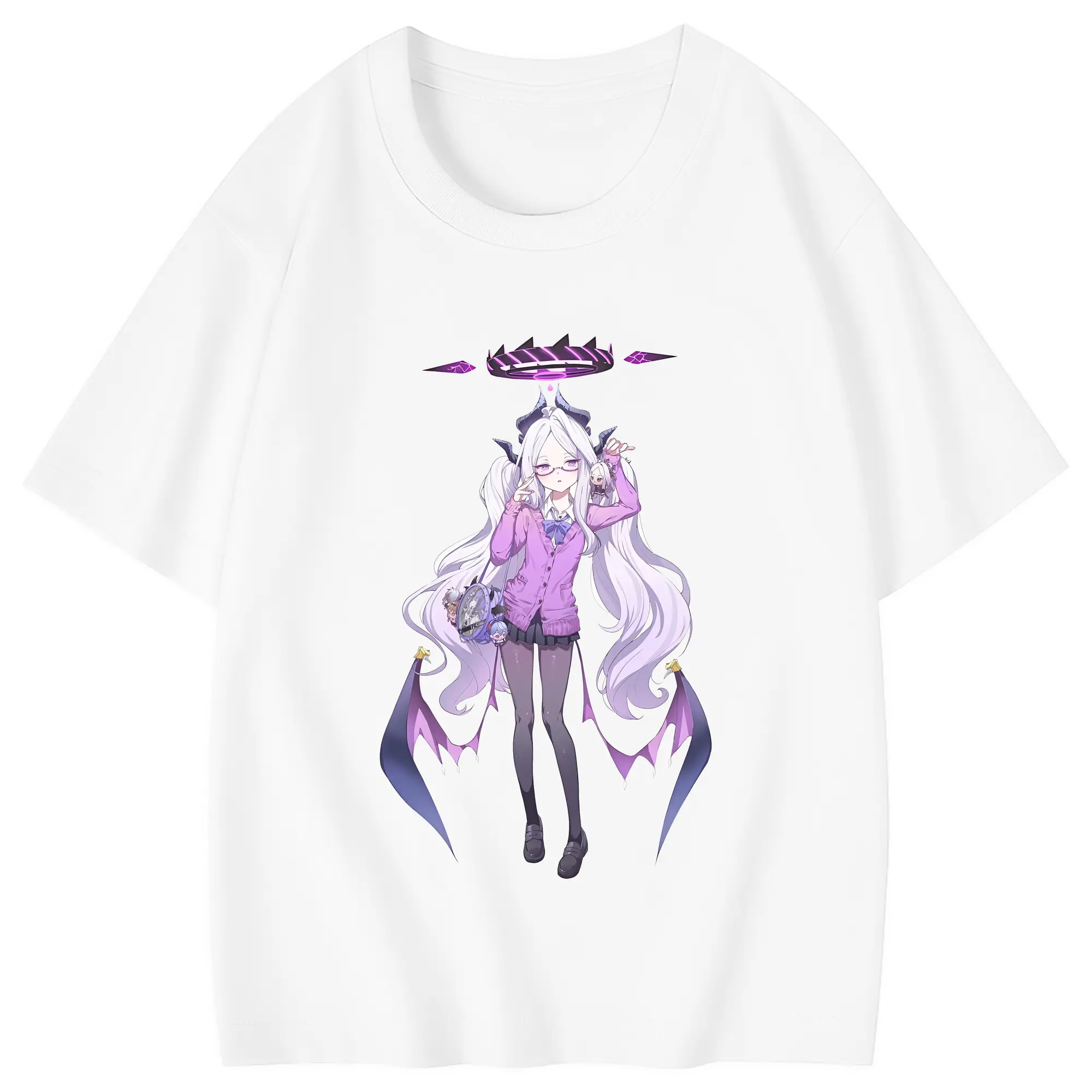 ブルーアーカイブ グッズ 空崎ヒナ - 綿100％ キッズTシャツ ・ フロントプリント ・ 快適 通気性 ・ スポーツ カジュアル 散歩用