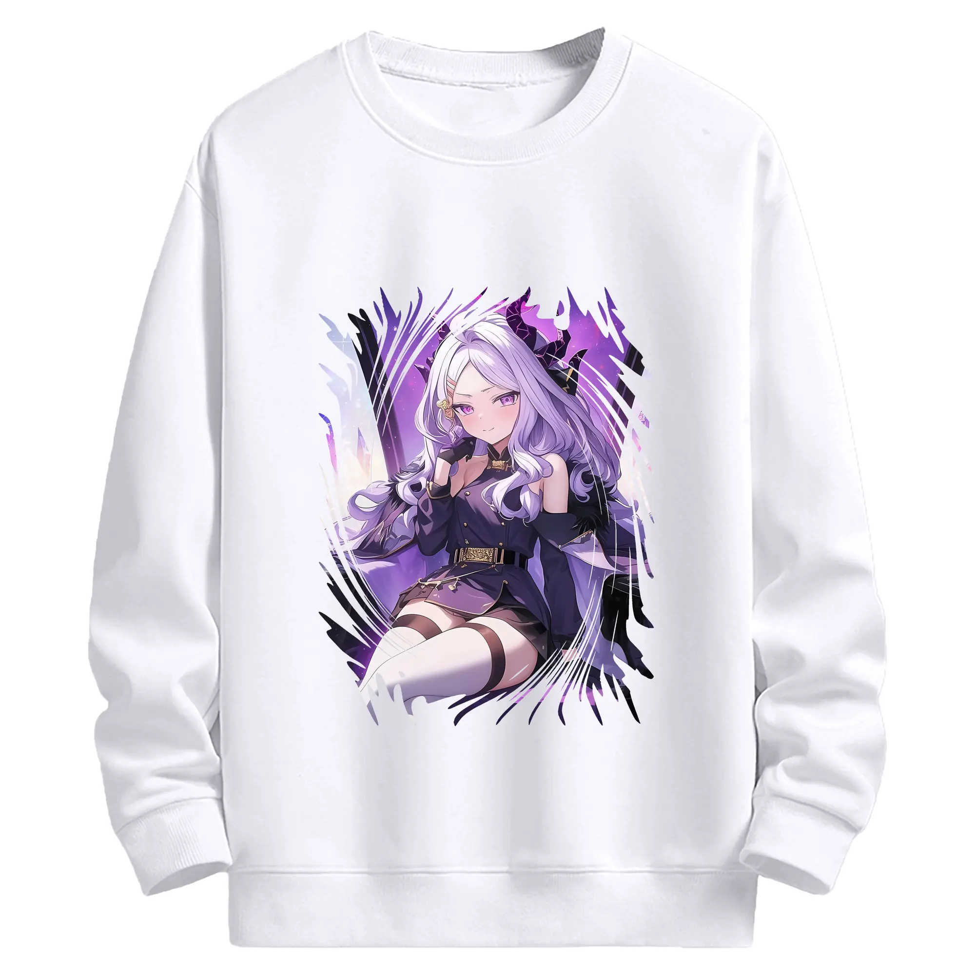 ブルーアーカイブ グッズ 空崎ヒナ - 高品質 クルーネック スウェット ・ コットン59％ ポリエステル41％ ・ ユニセックス 長袖 トレーナー ・ カジュアル デイリー スポーツ 散歩用