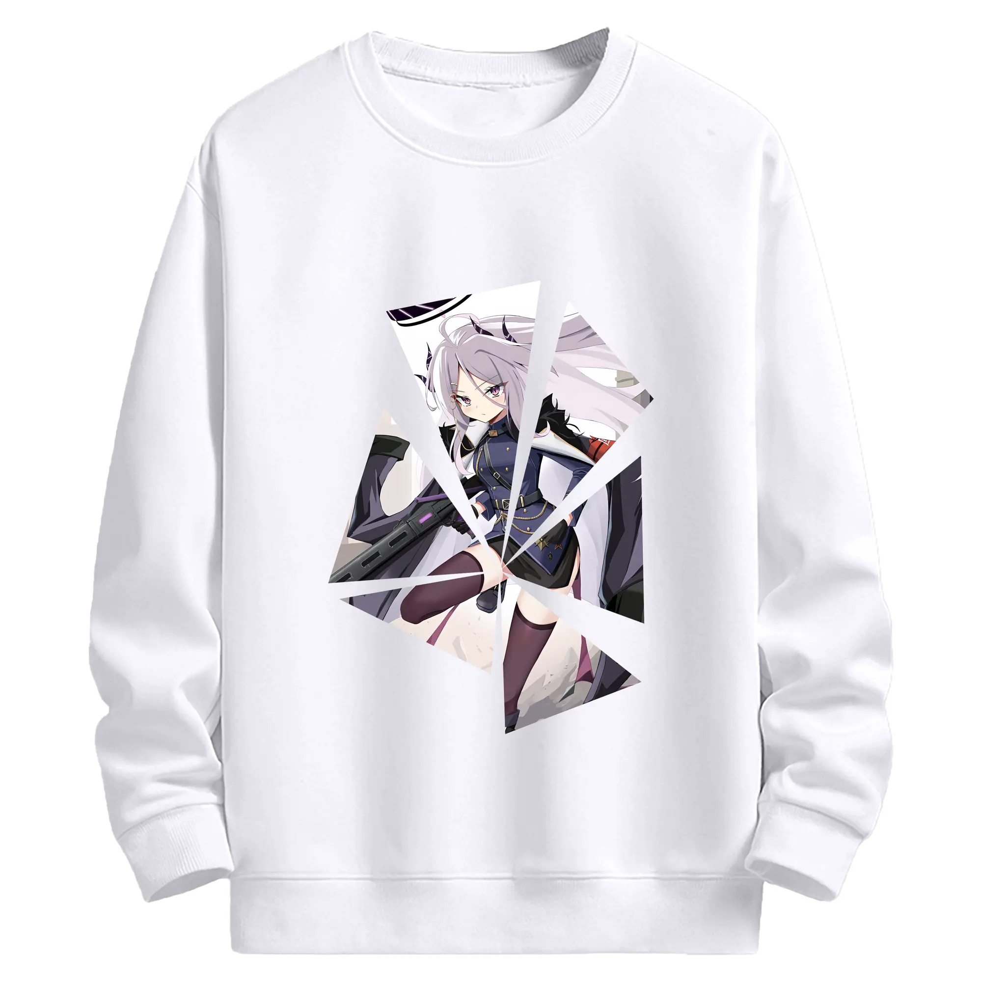 ブルーアーカイブ グッズ 空崎ヒナ - 高品質 クルーネック スウェット ・ コットン59％ ポリエステル41％ ・ ユニセックス 長袖 トレーナー ・ カジュアル デイリー スポーツ 散歩用
