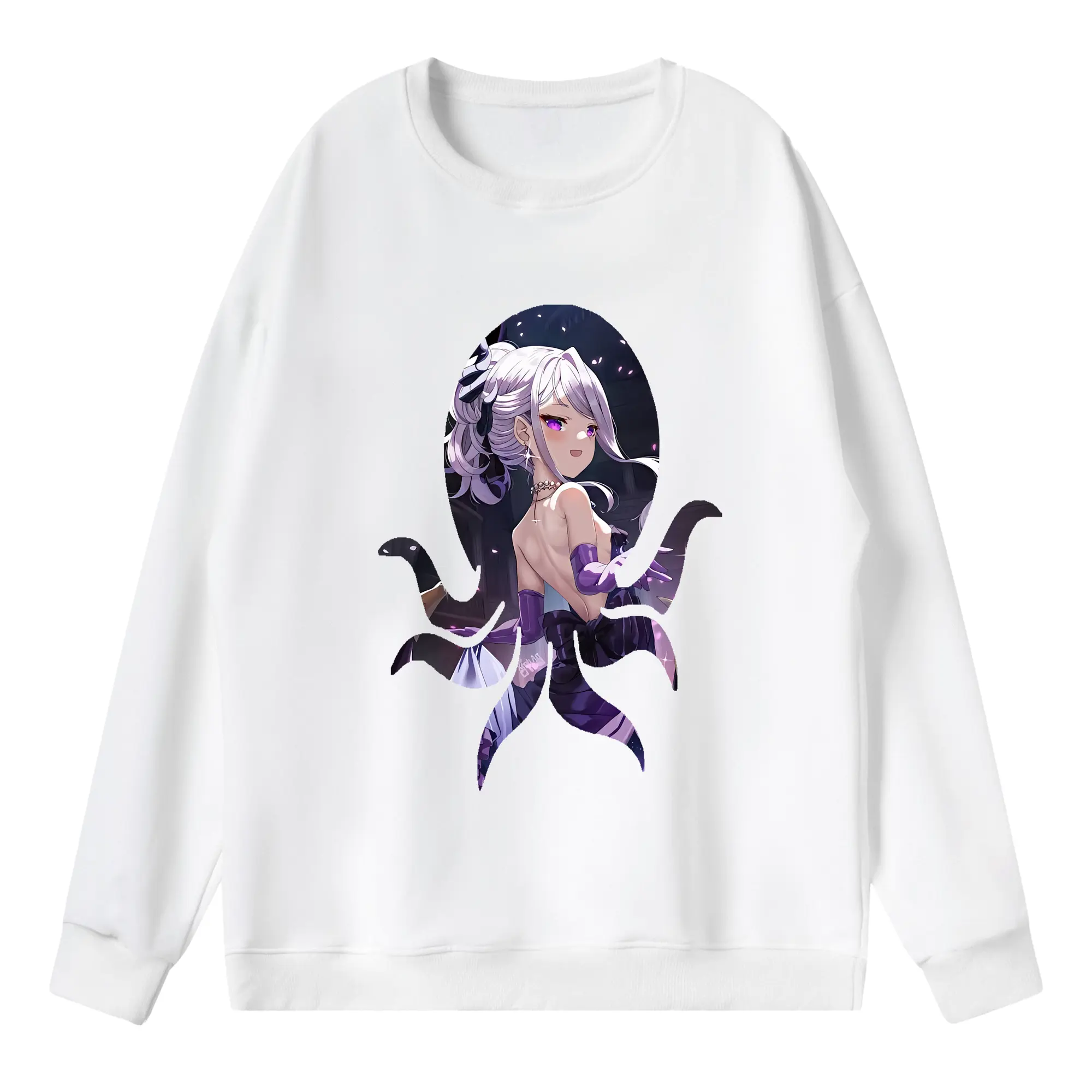 ブルーアーカイブ グッズ 空崎ヒナ - 薄手 クルーネック スウェット 裏毛260g · ポリエステル 春秋向け カジュアル 男女兼用 · トレーナー デイリー スポーツ 散歩に最適