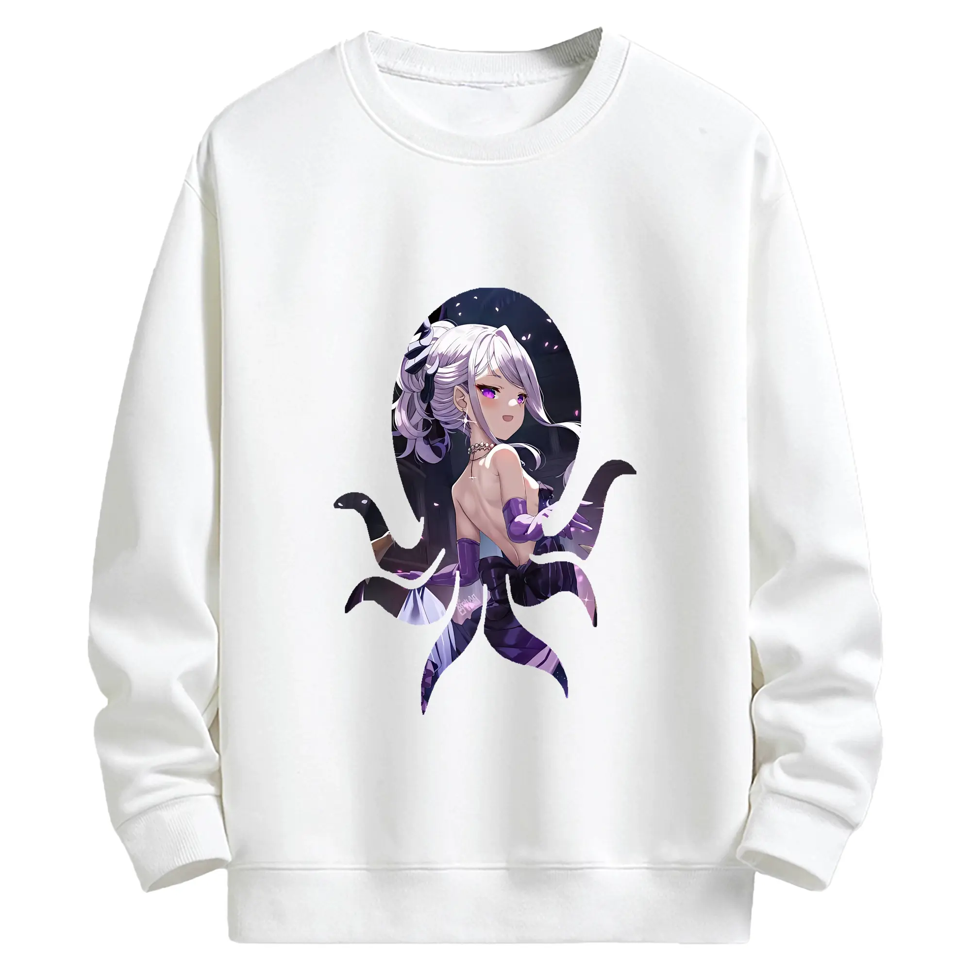 ブルーアーカイブ グッズ 空崎ヒナ - キッズ クルーネックスウェットシャツ ・ フロントプリント ・ 綿80％ ポリエステル20％ ・ 快適 通学 スポーツ 日常使い お散歩用