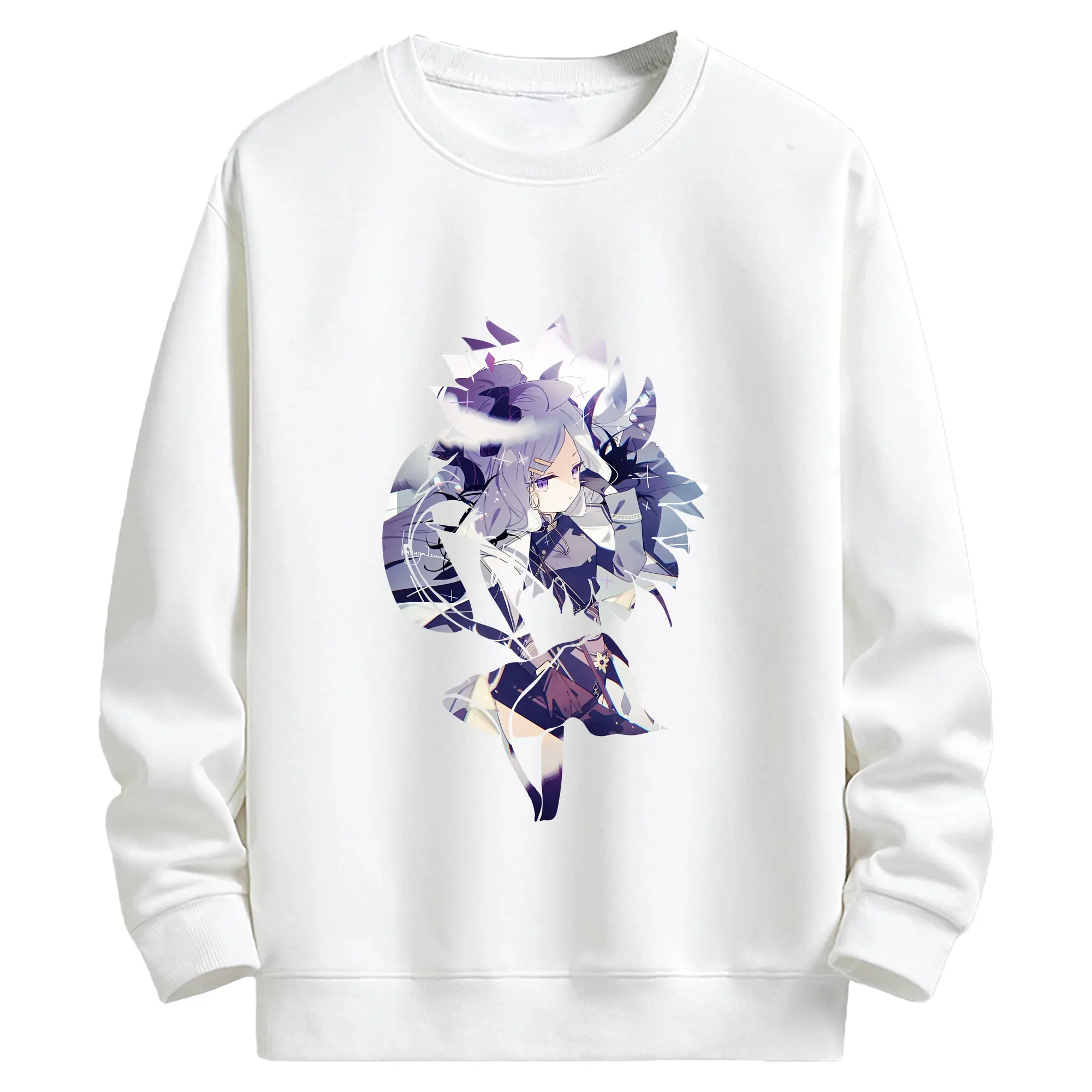 ブルーアーカイブ グッズ 空崎ヒナ - キッズ クルーネックスウェットシャツ ・ フロントプリント ・ 綿80％ ポリエステル20％ ・ 快適 通学 スポーツ 日常使い お散歩用
