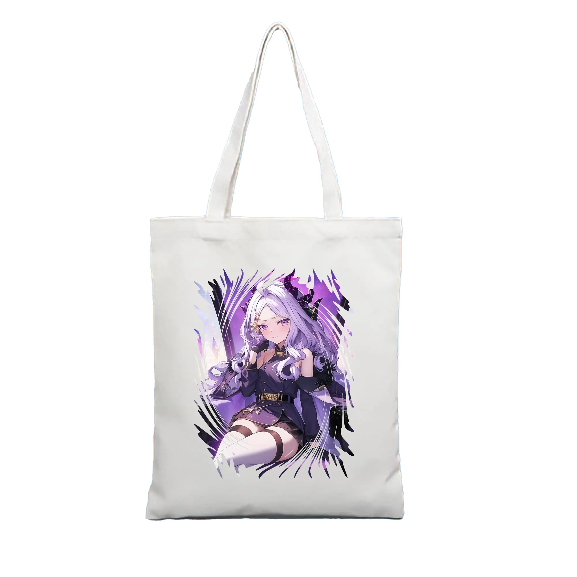 ブルーアーカイブ グッズ 空崎ヒナ - 縦型キャンバス手提げバッグ（トートバッグ） ・ キャンバス素材 ・ ショッピング用 ・ 軽量 丈夫 お手入れ簡単