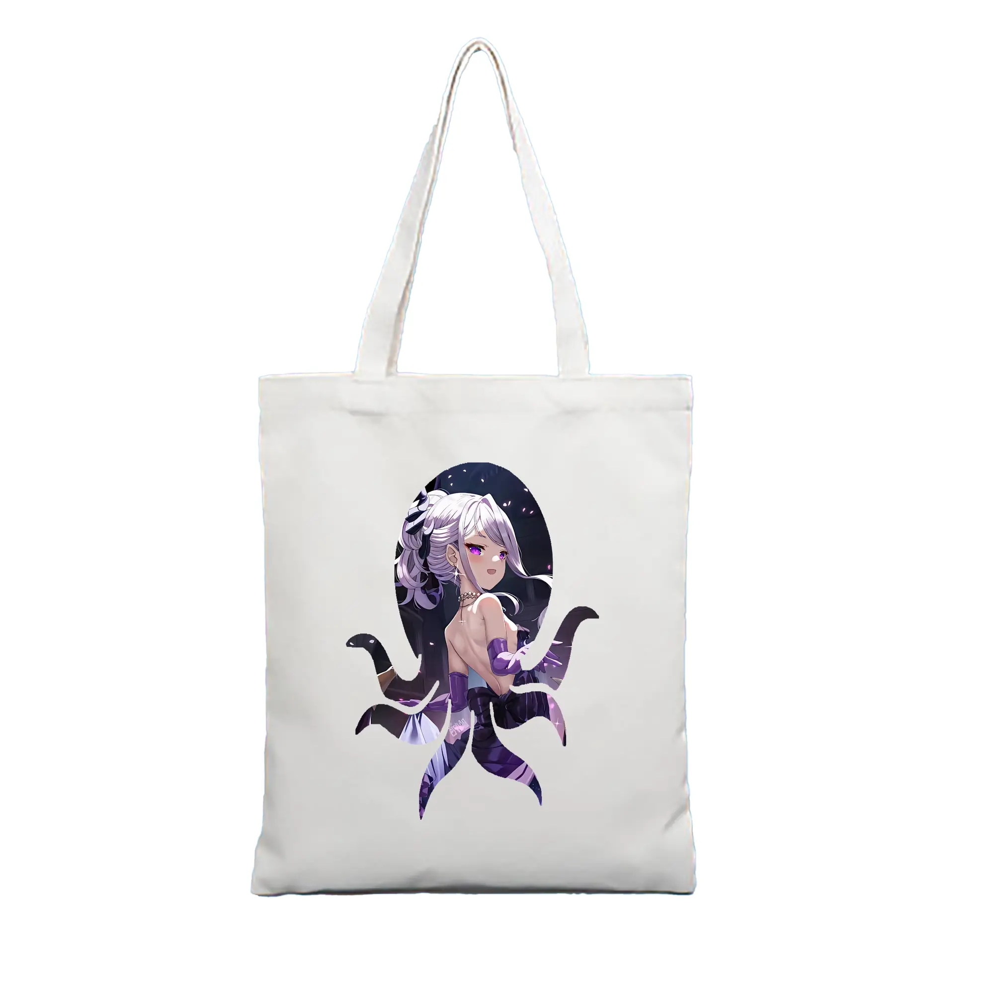 ブルーアーカイブ グッズ 空崎ヒナ - 縦型キャンバス手提げバッグ（トートバッグ） ・ キャンバス素材 ・ ショッピング用 ・ 軽量 丈夫 お手入れ簡単
