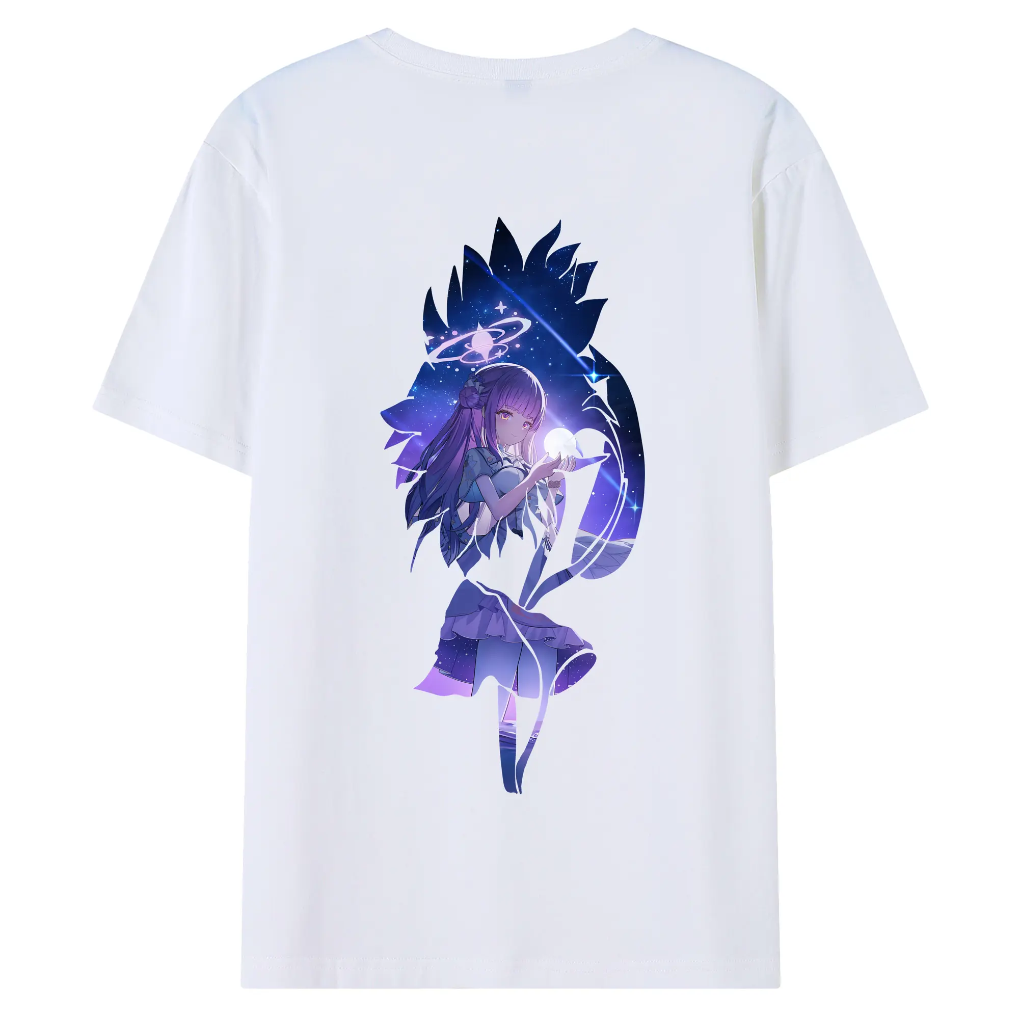 ブルーアーカイブ グッズ 聖園ミカ - 綿100％ 半袖Tシャツ ・ バックプリント ・ 快適 通気性 ・ 日常使い 散歩 スポーツ用