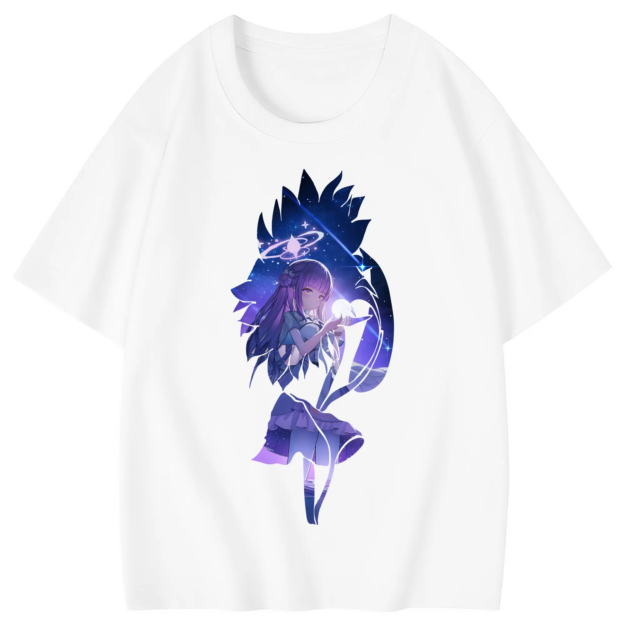 ブルーアーカイブ グッズ 聖園ミカ - 綿100％ キッズTシャツ ・ フロントプリント ・ 快適 通気性 ・ スポーツ カジュアル 散歩用