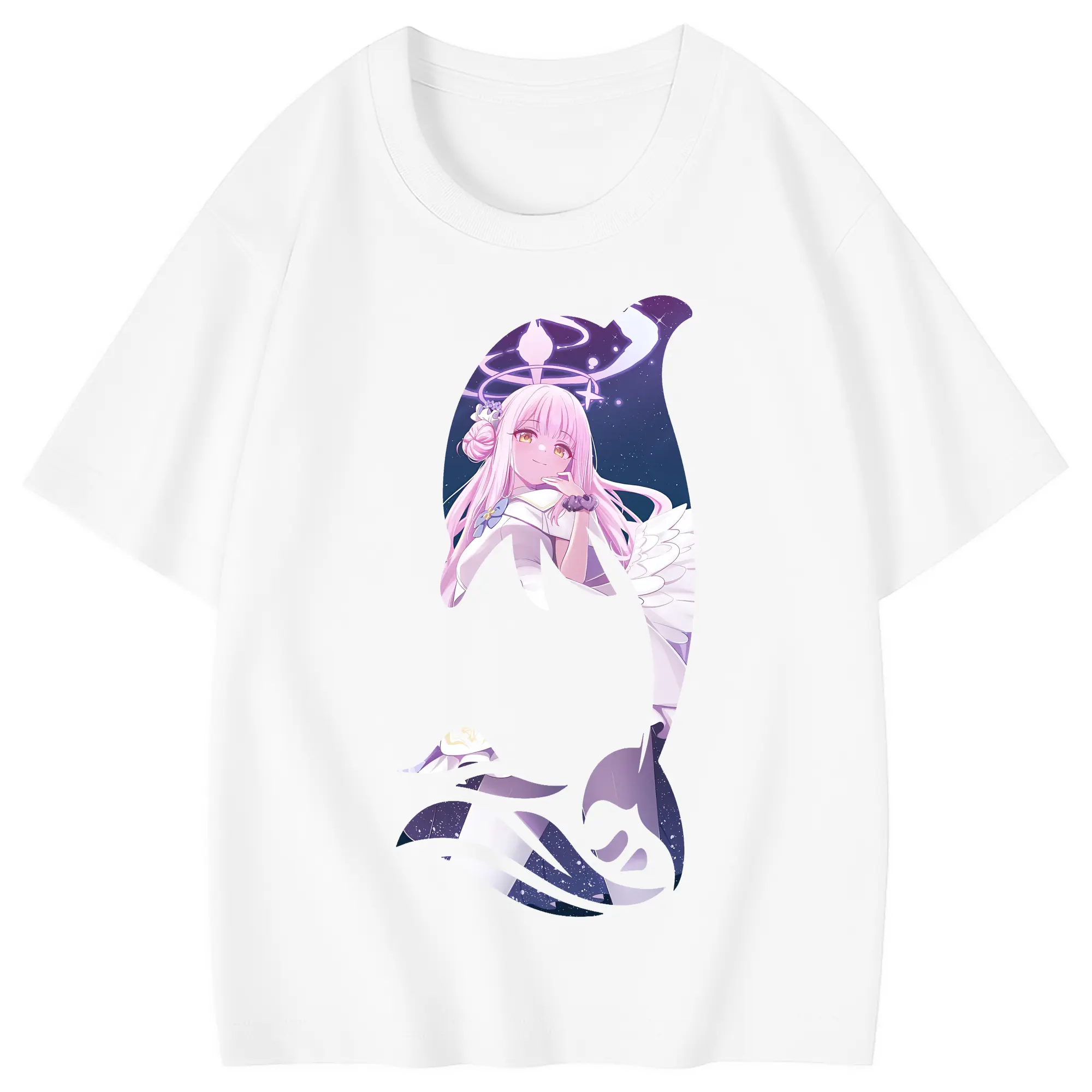 ブルーアーカイブ グッズ 聖園ミカ - 綿100％ キッズTシャツ ・ フロントプリント ・ 快適 通気性 ・ スポーツ カジュアル 散歩用