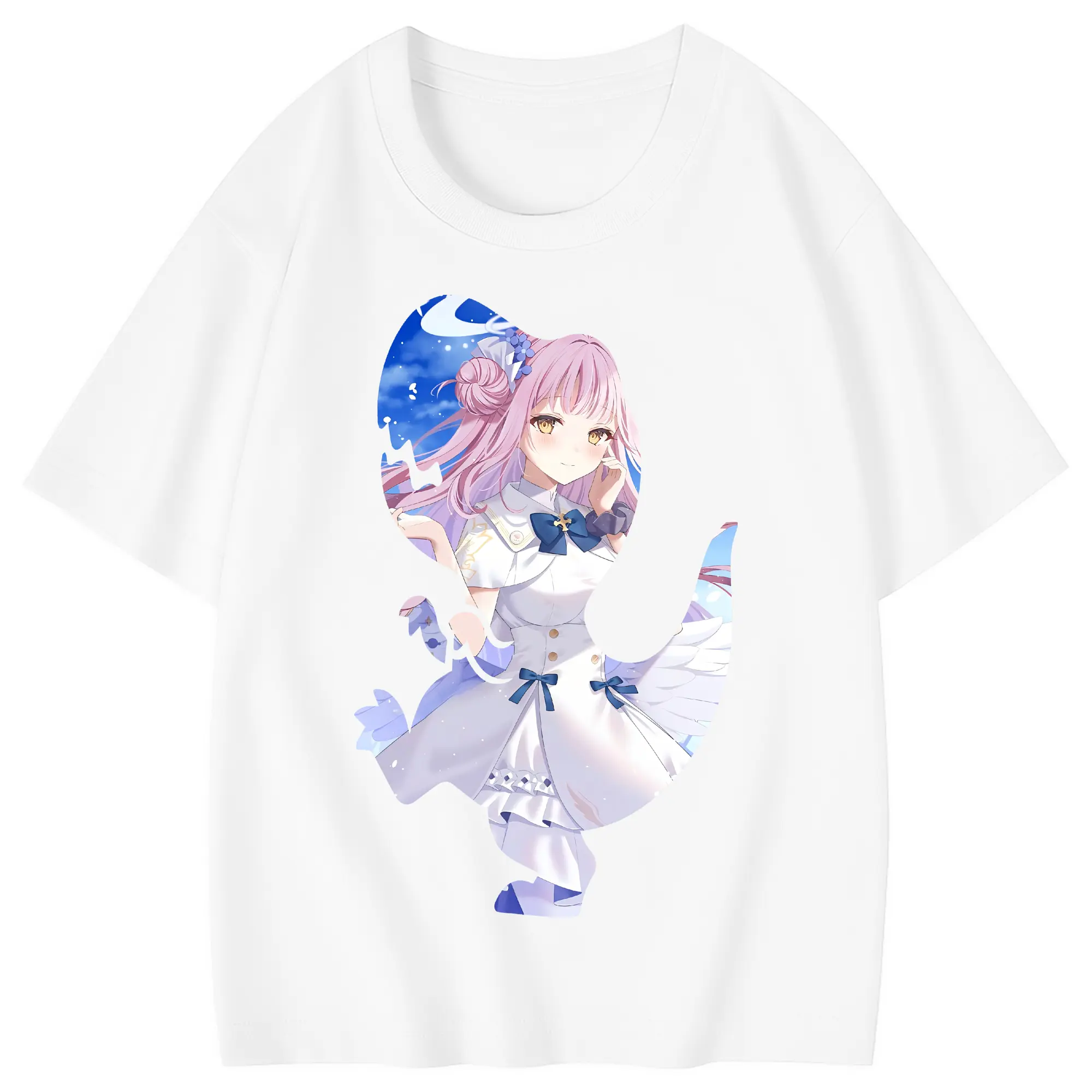 ブルーアーカイブ グッズ 聖園ミカ - 綿100％ キッズTシャツ ・ フロントプリント ・ 快適 通気性 ・ スポーツ カジュアル 散歩用