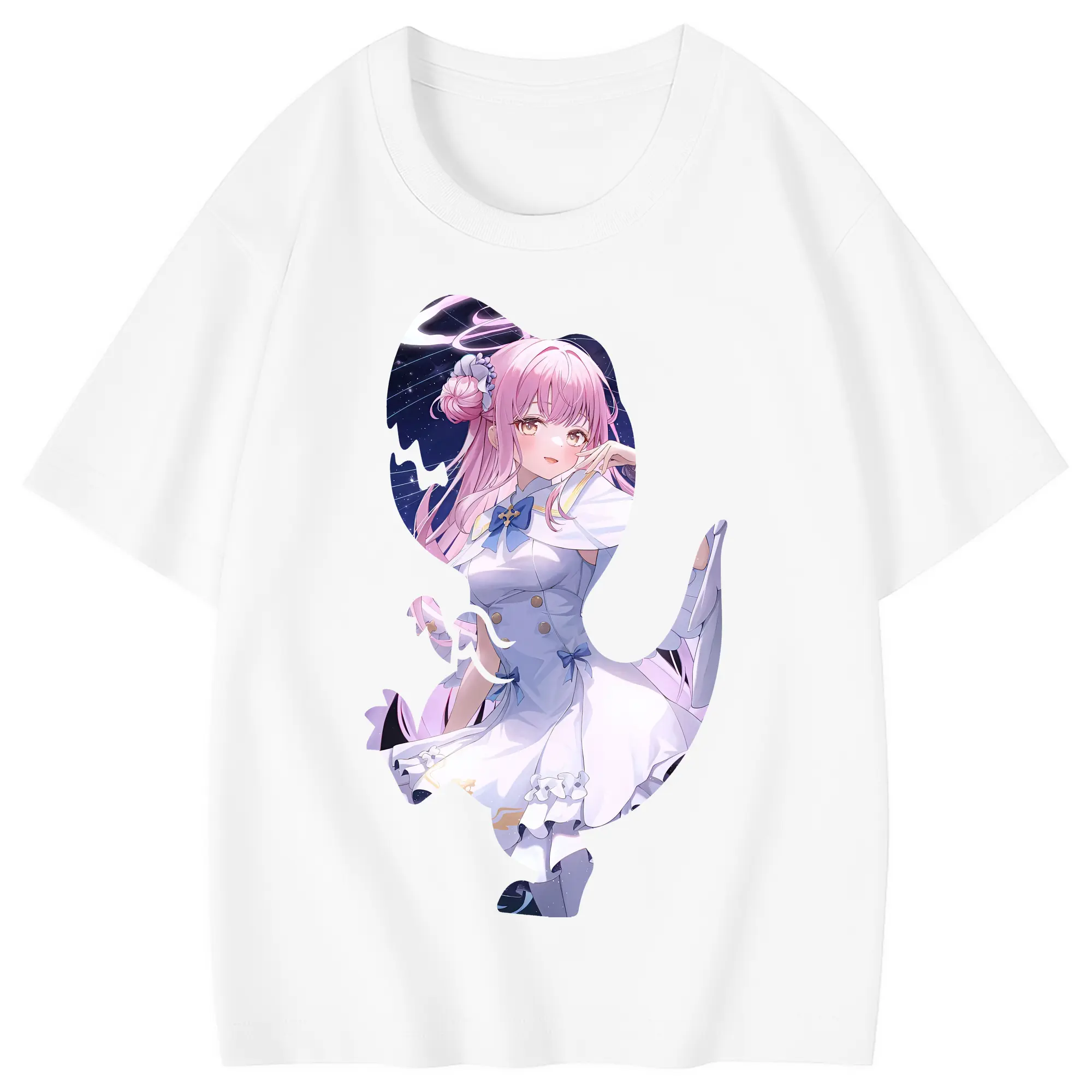 ブルーアーカイブ グッズ 聖園ミカ - 綿100％ キッズTシャツ ・ フロントプリント ・ 快適 通気性 ・ スポーツ カジュアル 散歩用