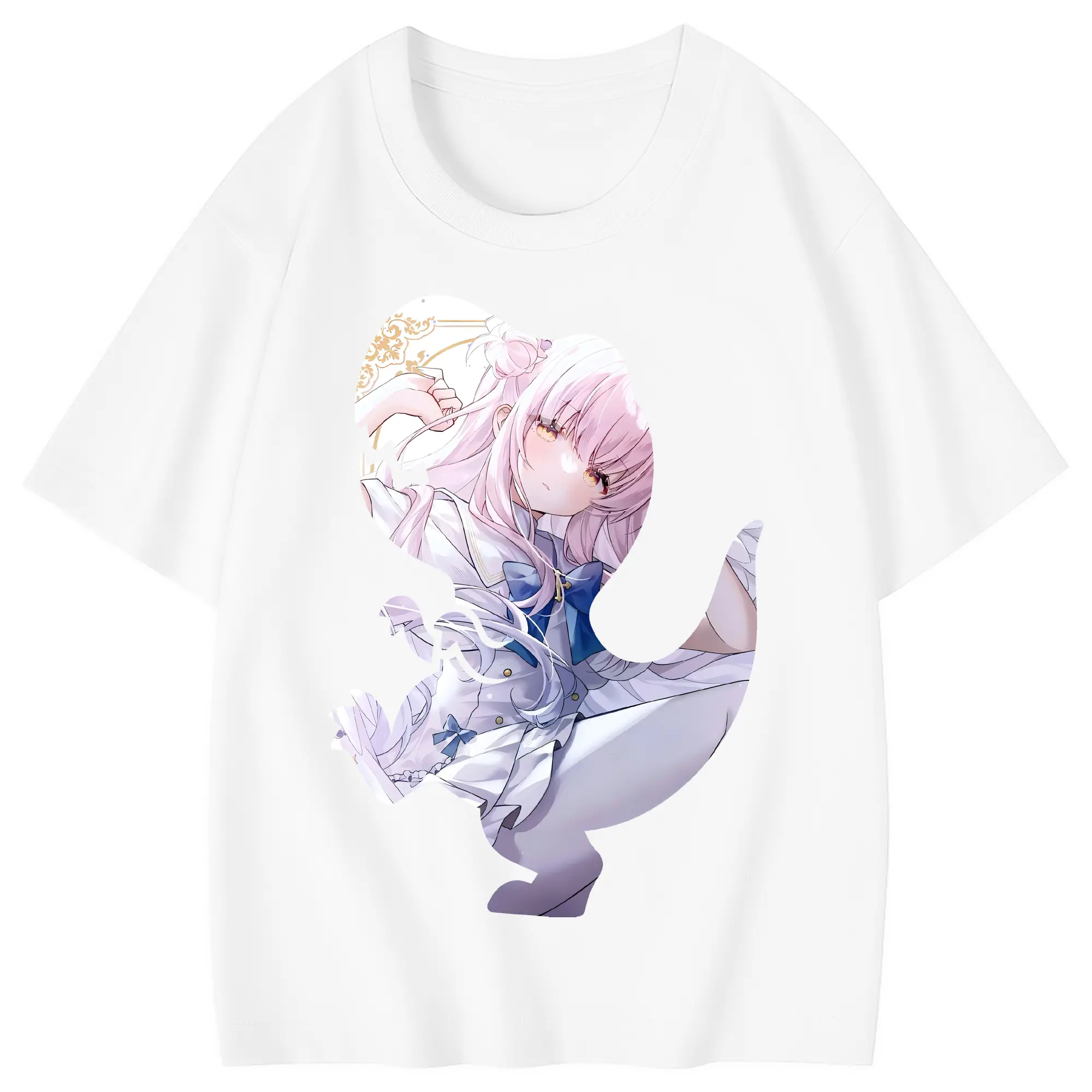 ブルーアーカイブ グッズ 聖園ミカ - 綿100％ キッズTシャツ ・ フロントプリント ・ 快適 通気性 ・ スポーツ カジュアル 散歩用
