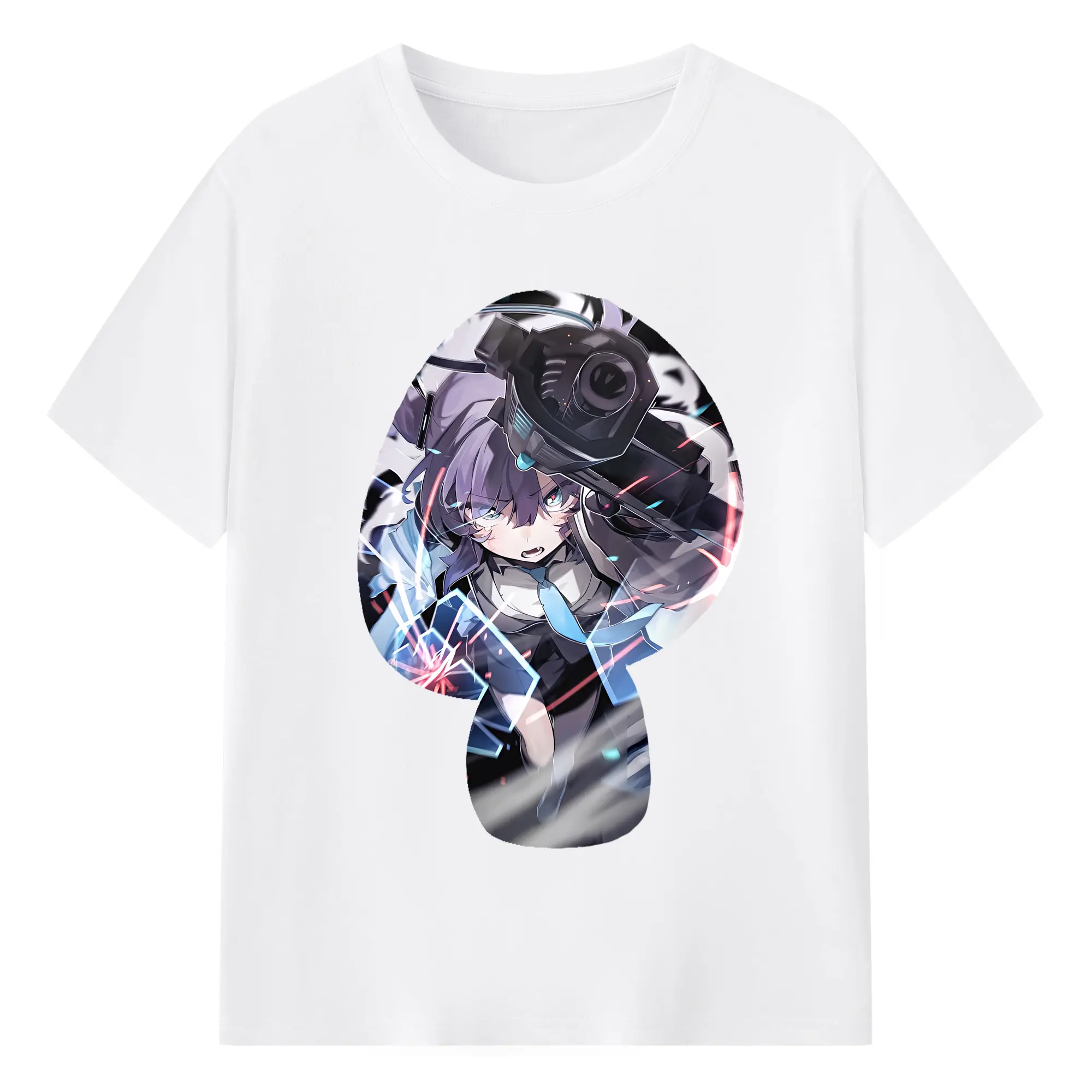 ブルーアーカイブ グッズ 早瀬 ユウカ - 綿100％ 半袖Tシャツ ・ フロントプリント ・ 快適 通気性 ・ 日常使い 散歩 スポーツ用