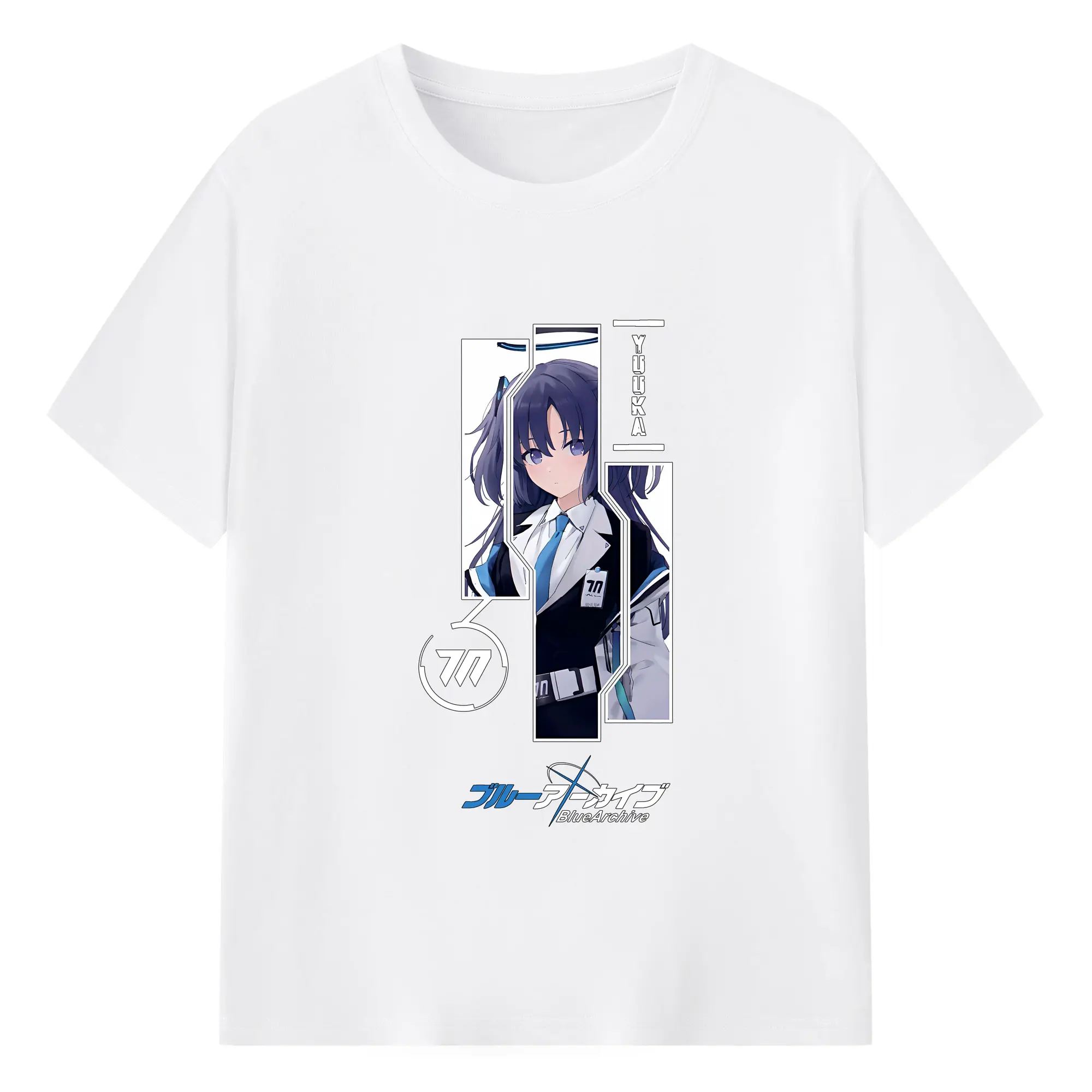 ブルーアーカイブ グッズ 早瀬 ユウカ - 綿100％ 半袖Tシャツ ・ フロントプリント ・ 快適 通気性 ・ 日常使い 散歩 スポーツ用