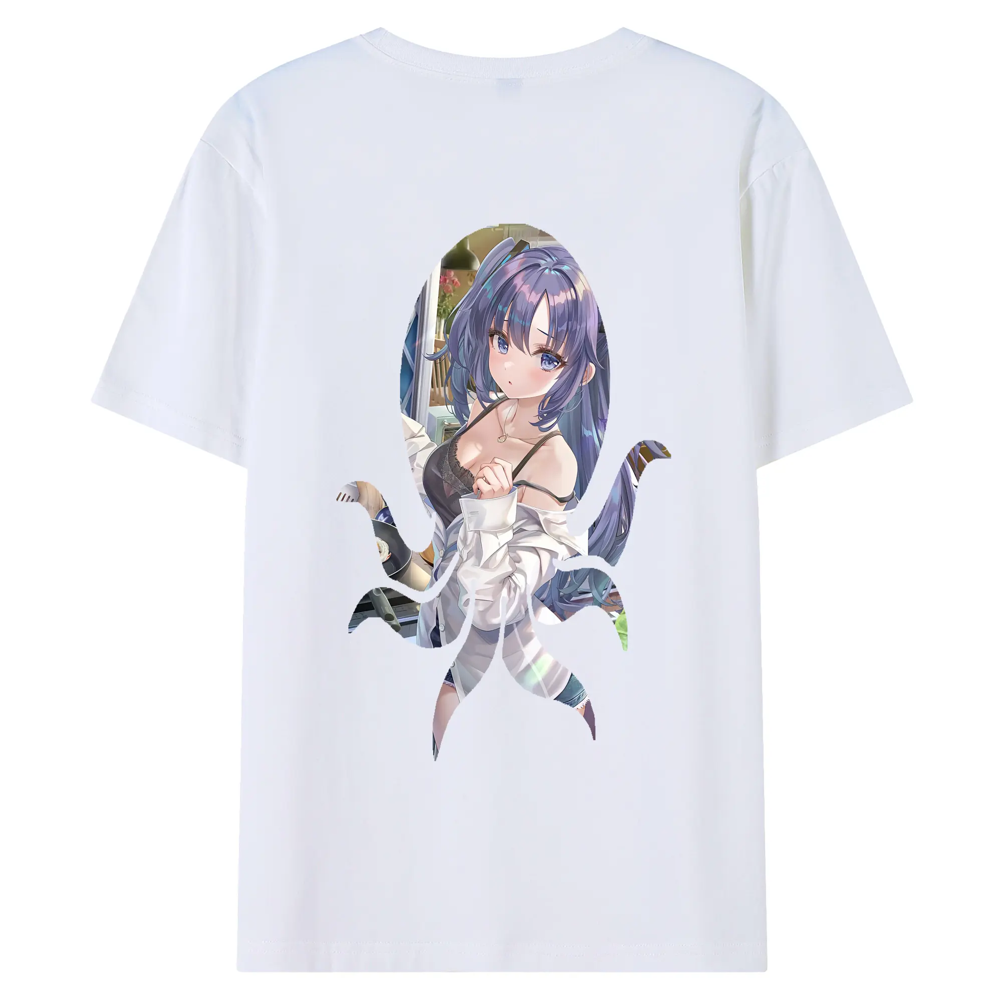 ブルーアーカイブ グッズ 早瀬 ユウカ - 綿100％ 半袖Tシャツ ・ バックプリント ・ 快適 通気性 ・ 日常使い 散歩 スポーツ用