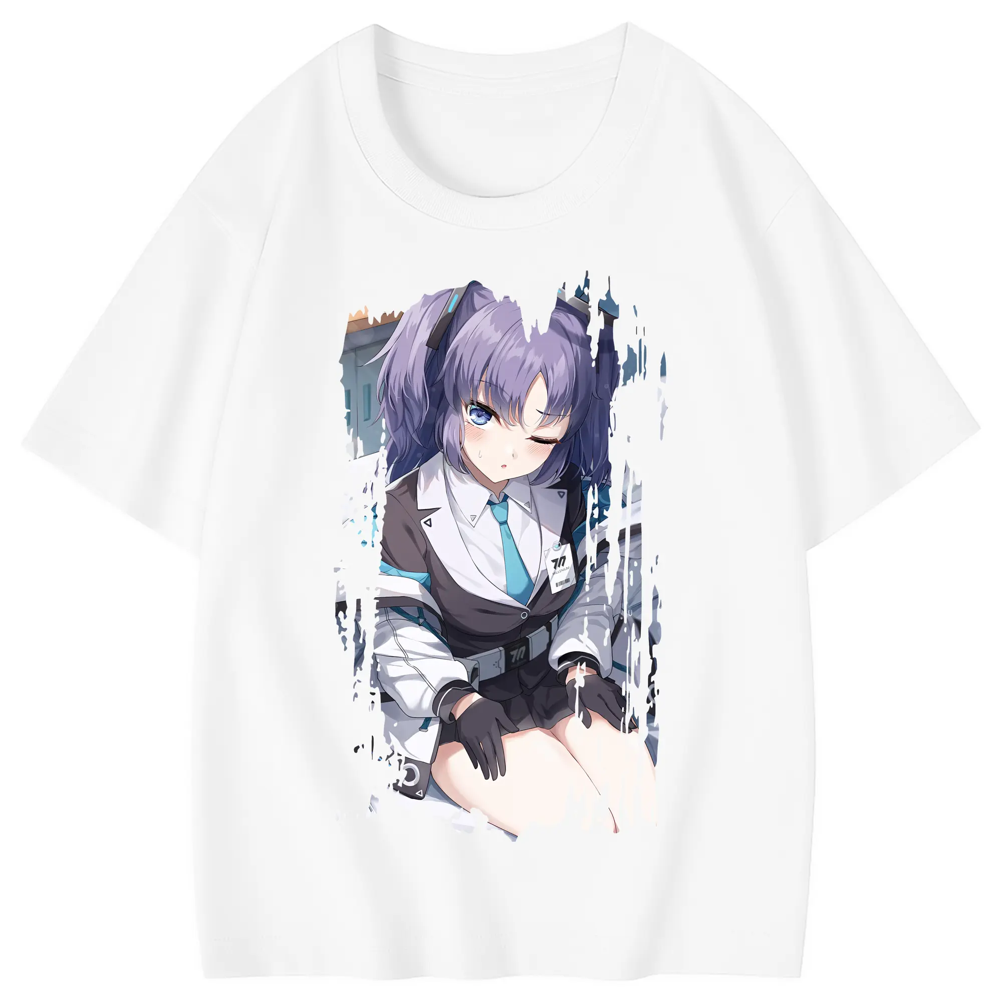 ブルーアーカイブ グッズ 早瀬 ユウカ - 綿100％ キッズTシャツ ・ フロントプリント ・ 快適 通気性 ・ スポーツ カジュアル 散歩用