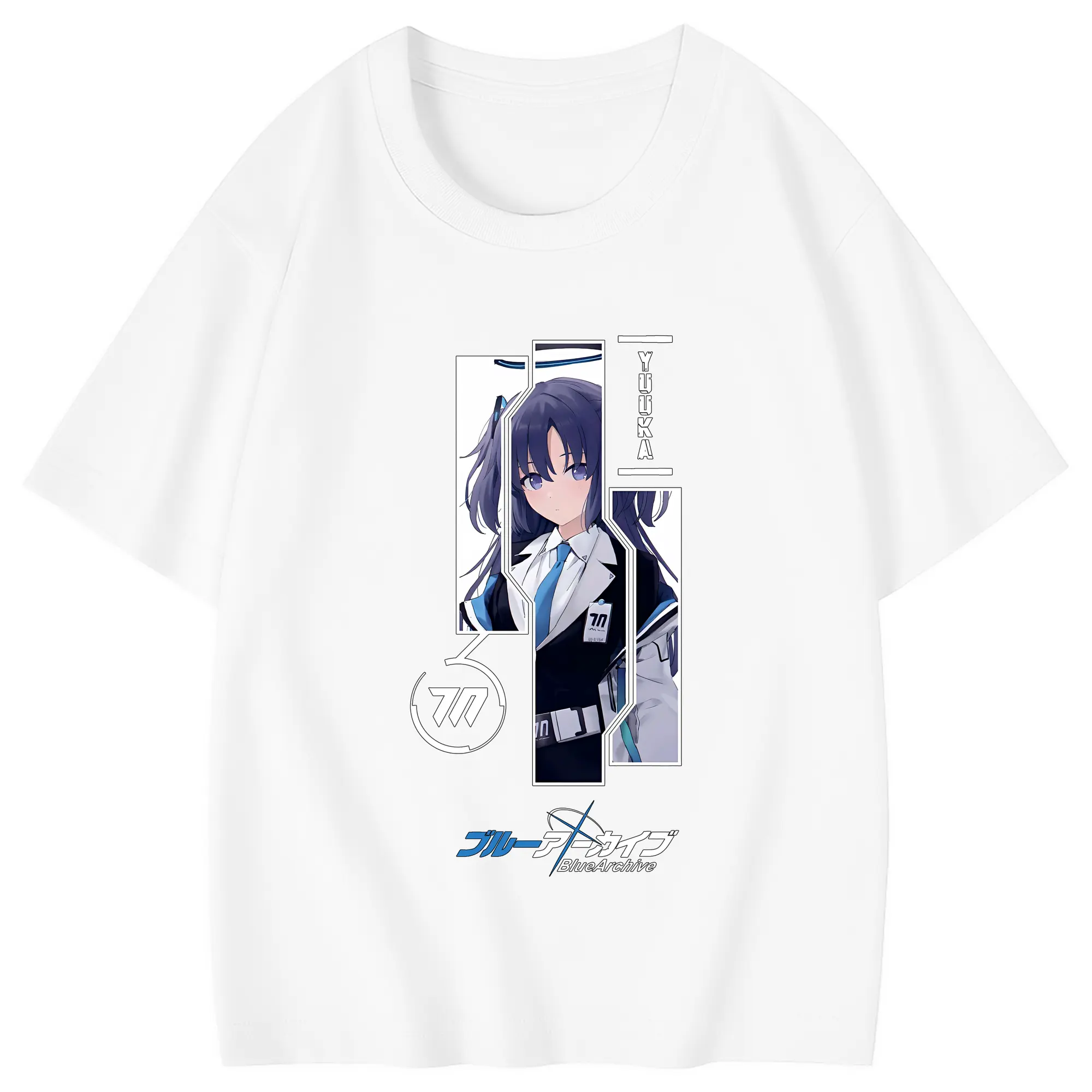 ブルーアーカイブ グッズ 早瀬 ユウカ - 綿100％ キッズTシャツ ・ フロントプリント ・ 快適 通気性 ・ スポーツ カジュアル 散歩用