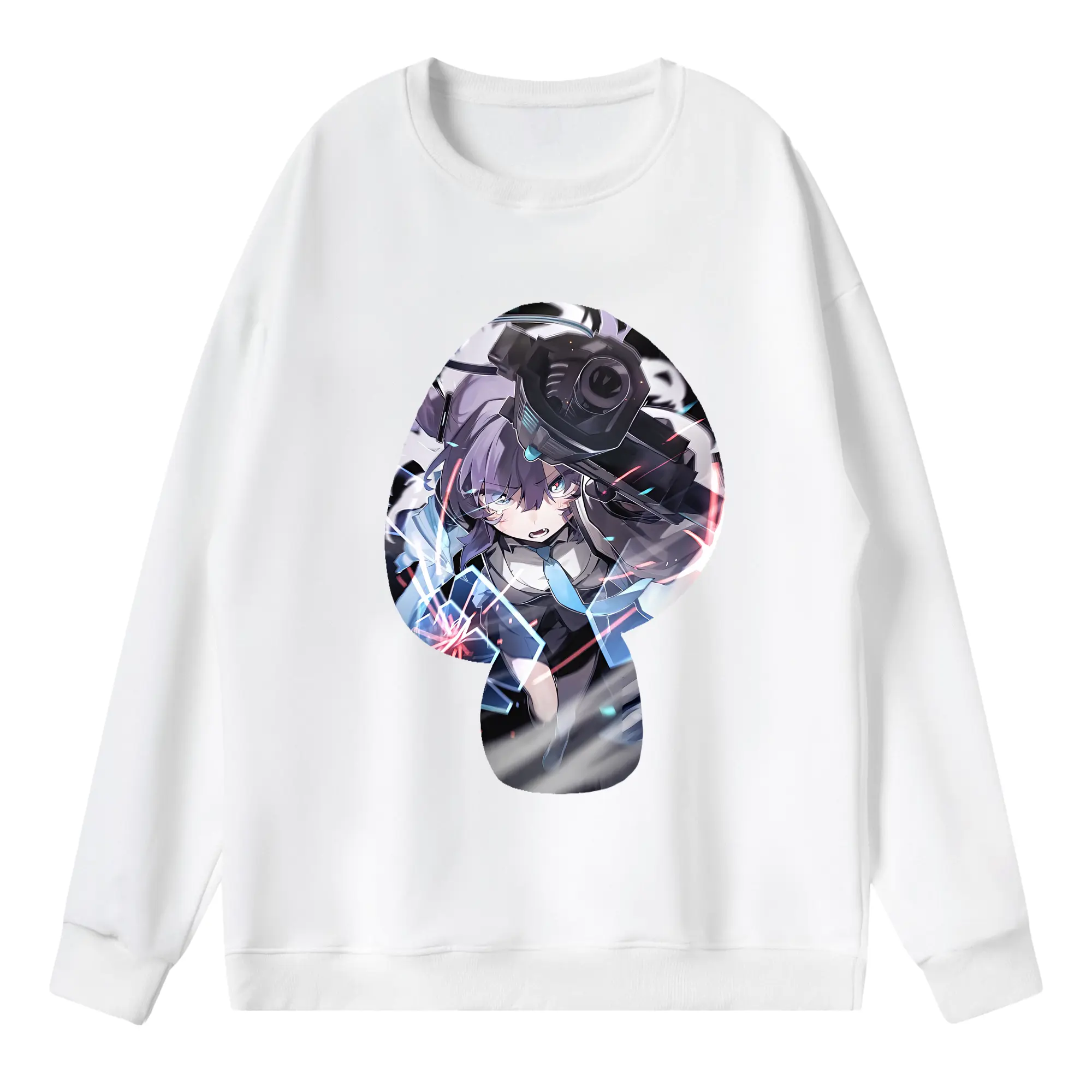 ブルーアーカイブ グッズ 早瀬 ユウカ - 薄手 クルーネック スウェット 裏毛260g · ポリエステル 春秋向け カジュアル 男女兼用 · トレーナー デイリー スポーツ 散歩に最適