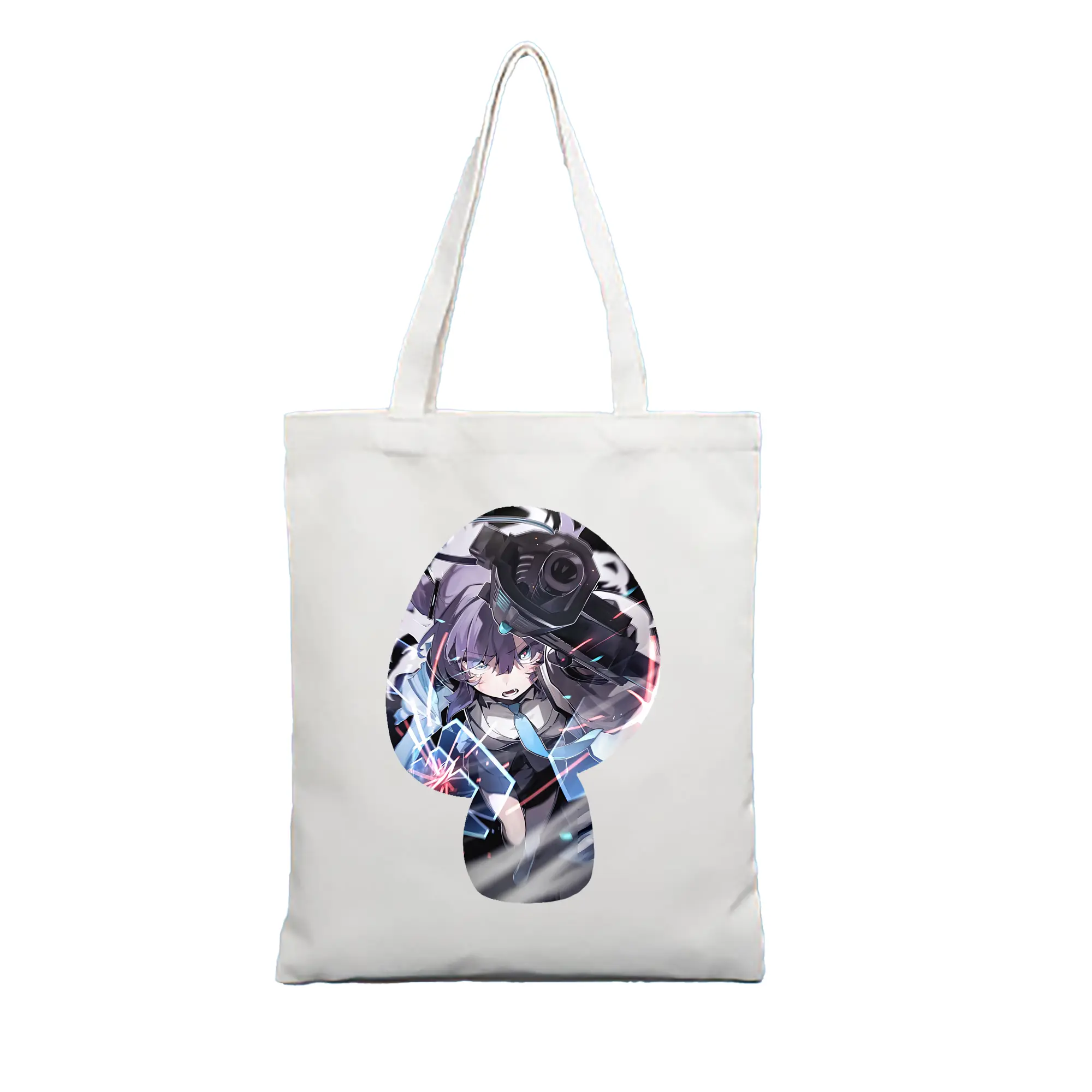 ブルーアーカイブ グッズ 早瀬 ユウカ - 縦型キャンバス手提げバッグ（トートバッグ） ・ キャンバス素材 ・ ショッピング用 ・ 軽量 丈夫 お手入れ簡単