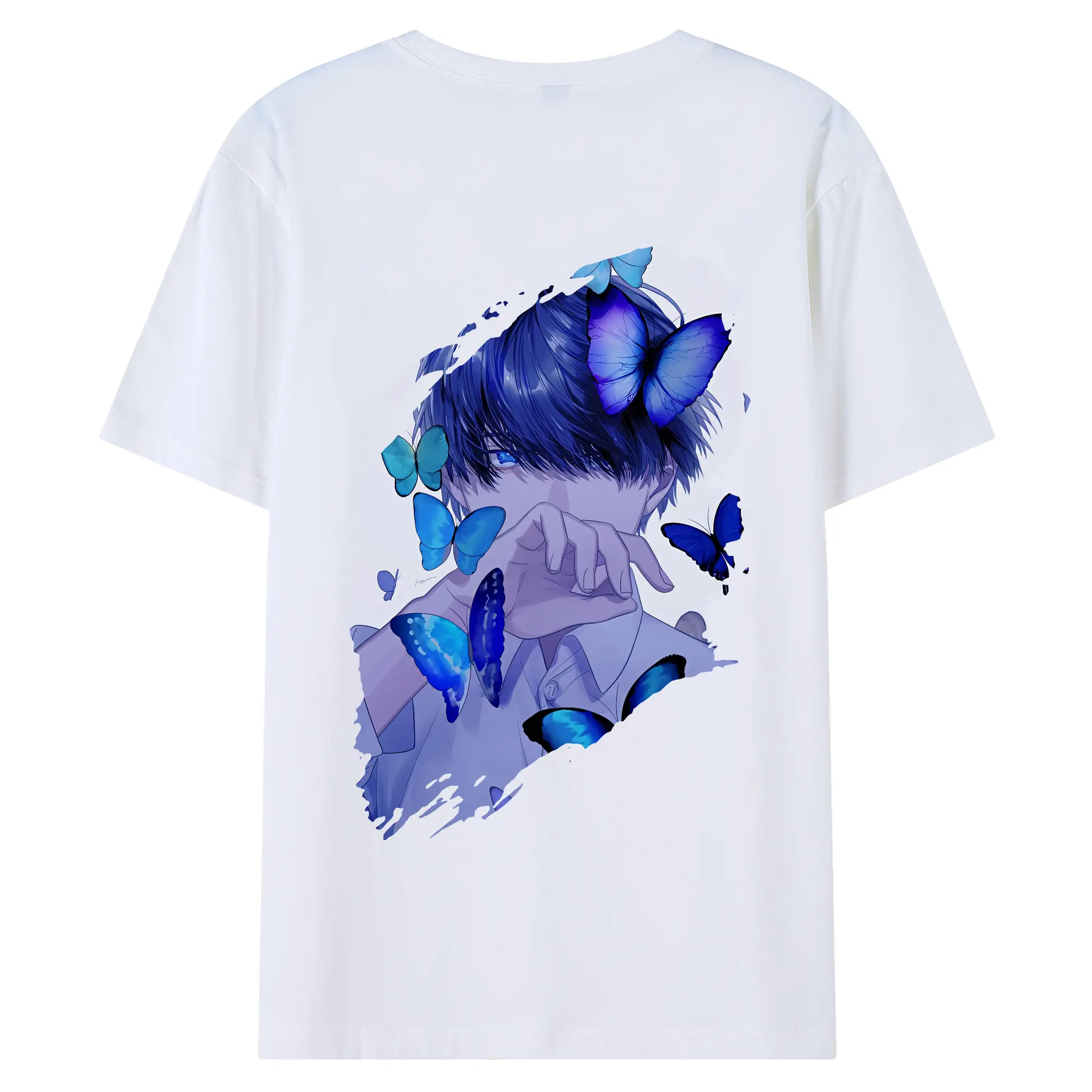 五等分の花嫁 グッズ 上杉 風太郎 - 綿100％ 半袖Tシャツ ・ バックプリント ・ 快適 通気性 ・ 日常使い 散歩 スポーツ用