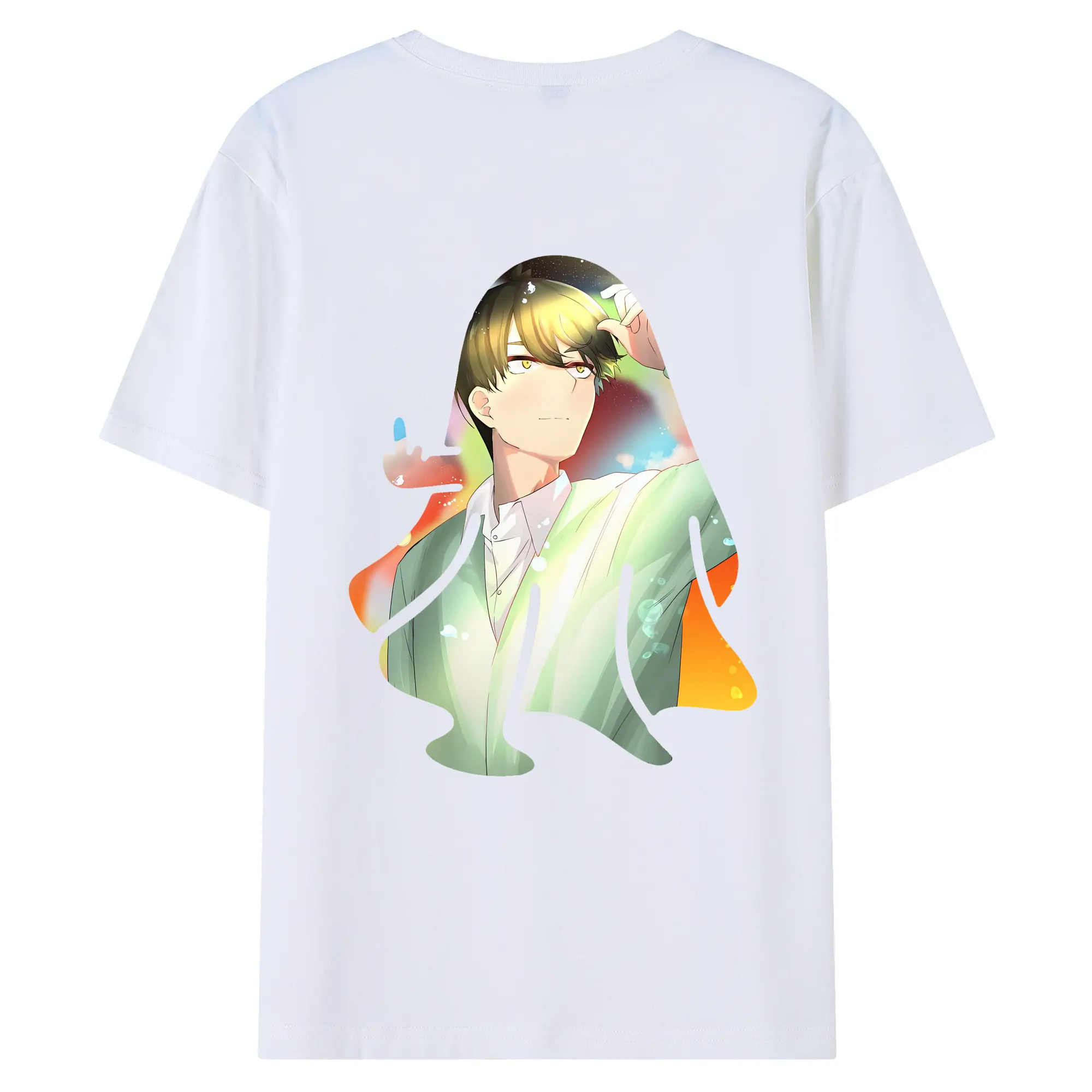 五等分の花嫁 グッズ 上杉 風太郎 - 綿100％ 半袖Tシャツ ・ バックプリント ・ 快適 通気性 ・ 日常使い 散歩 スポーツ用