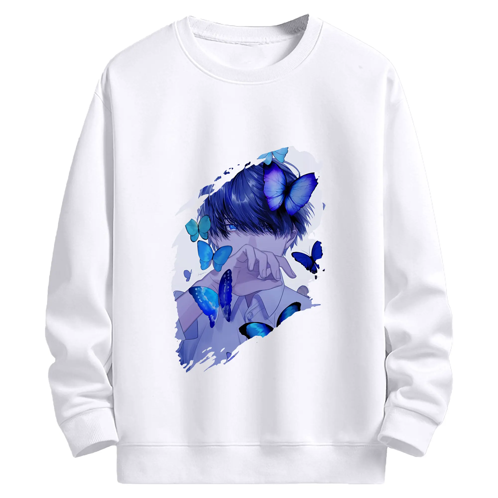 五等分の花嫁 グッズ 上杉 風太郎 - 高品質 クルーネック スウェット ・ コットン59％ ポリエステル41％ ・ ユニセックス 長袖 トレーナー ・ カジュアル デイリー スポーツ 散歩用